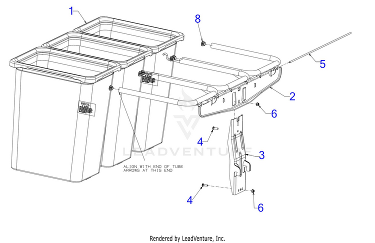 Craftsman 19A70040000 Triple Rear Bagger 2015 Attachment Partswarehouse