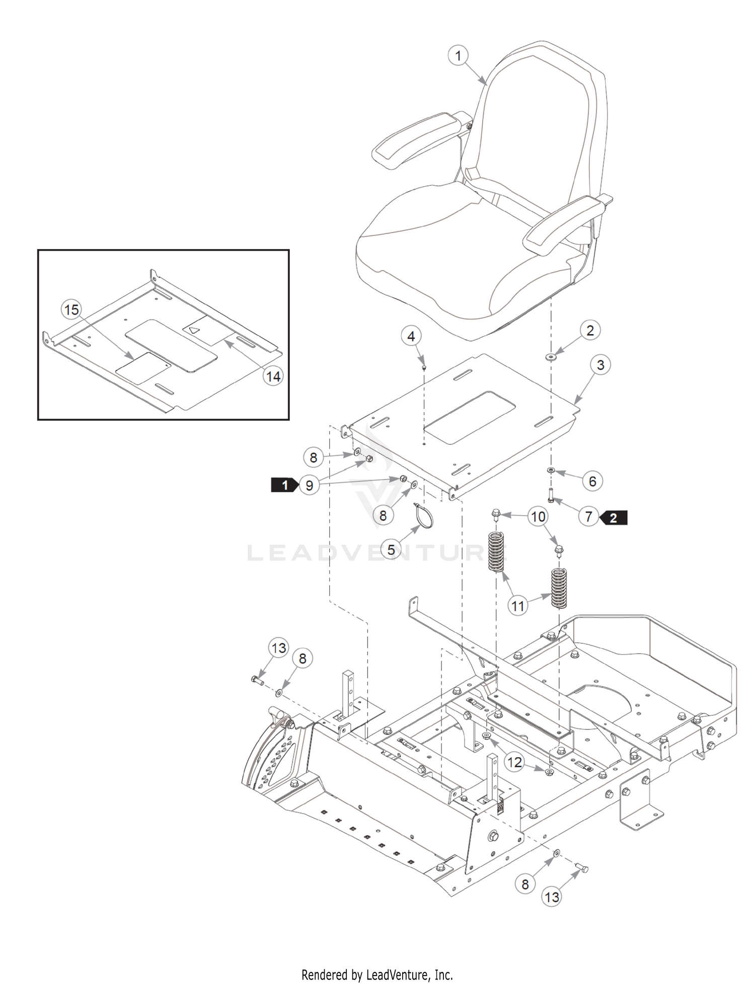 Seat - S/N PRIOR TO 19084846
