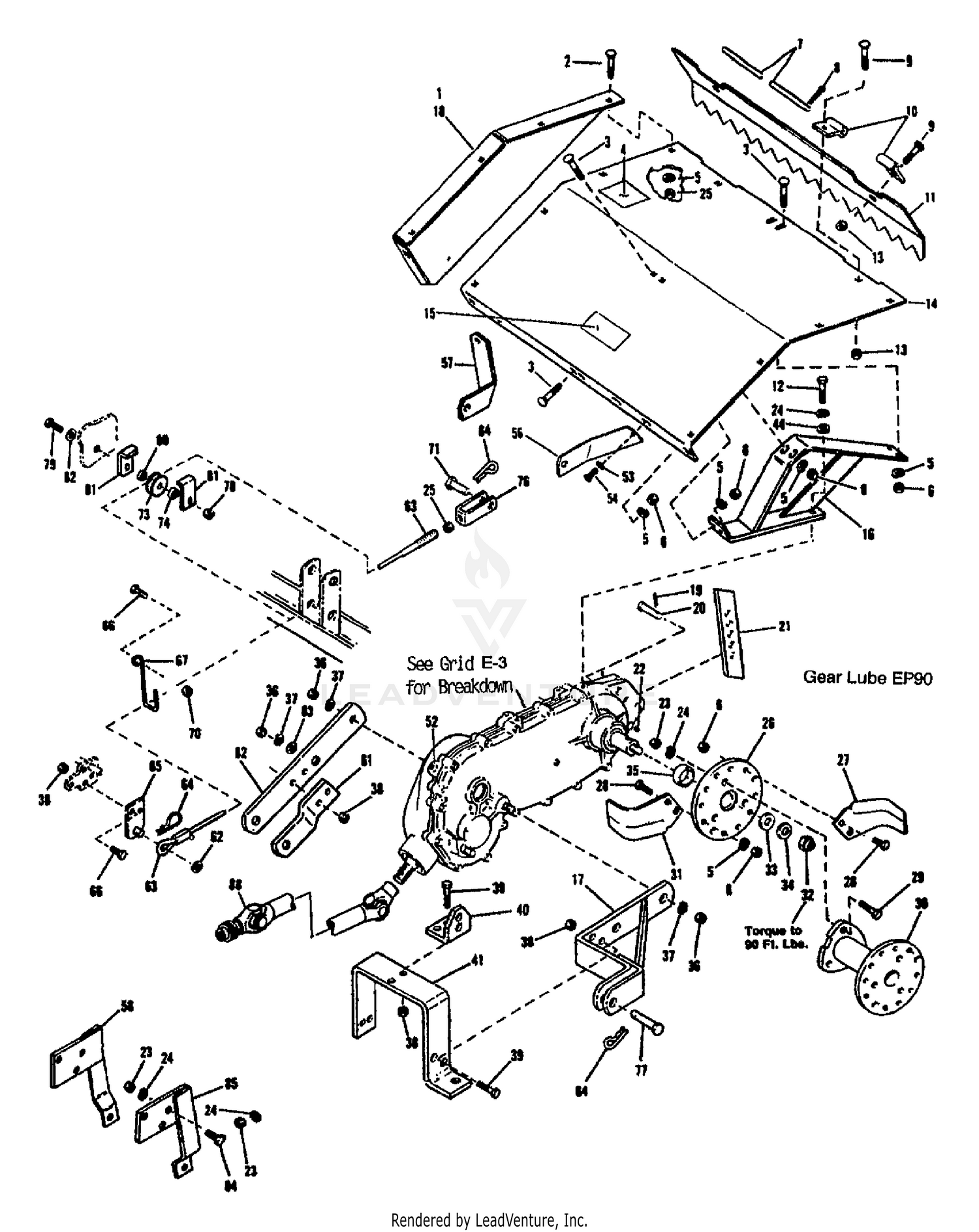 33" TILLER ATTACHMENT