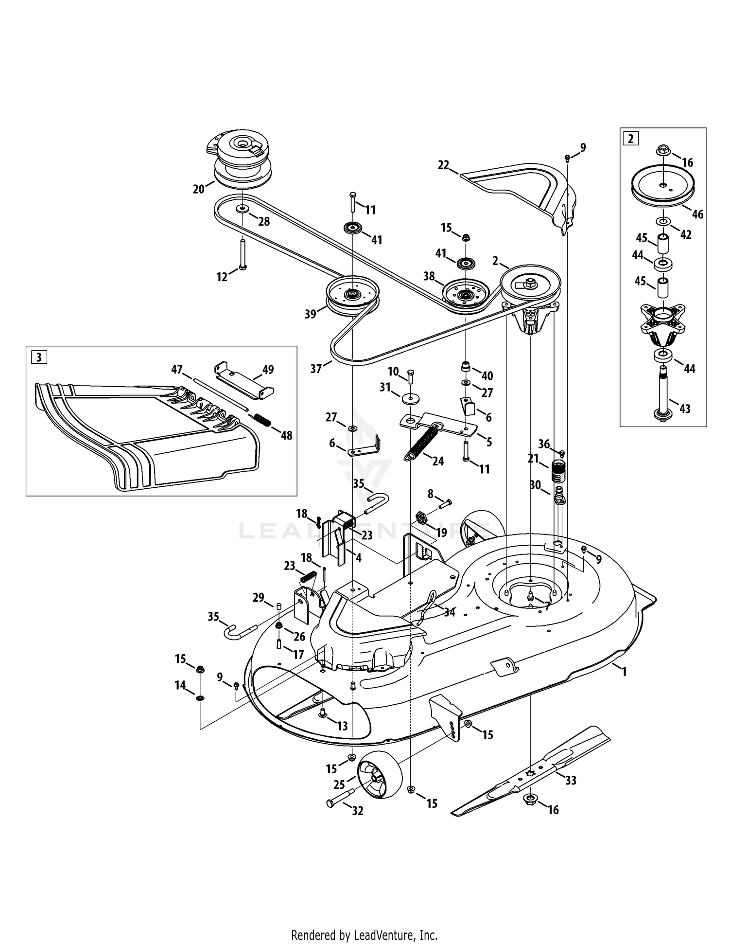 Troy bilt riding lawn mower deck belt discount diagram