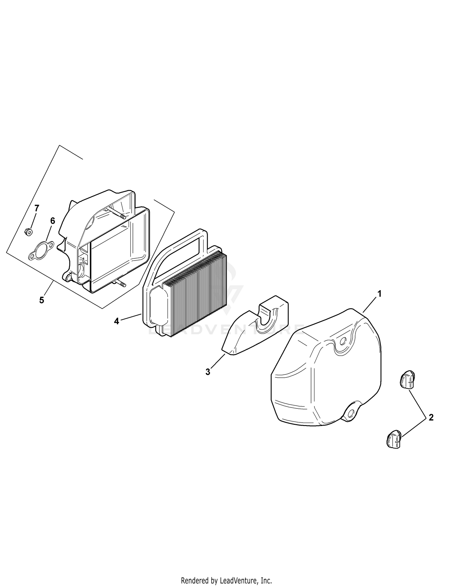 Kohler SV600-0009 Air Intake & Filtration
