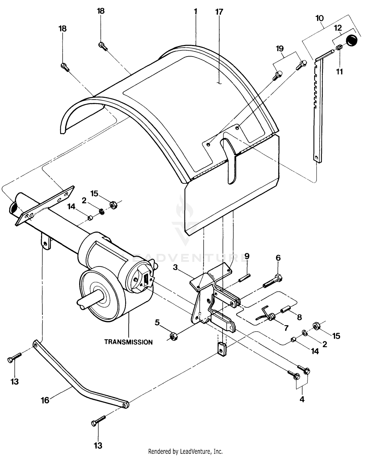 Hood, Bracket & Depth Regulator