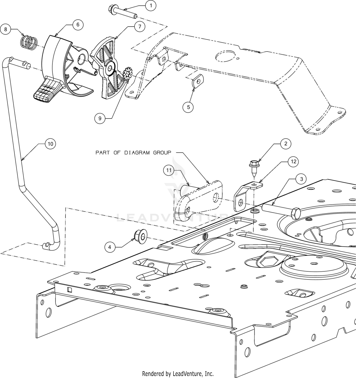 Troy Bilt Horse XP 13YX79KT011 2016 Parking Brake