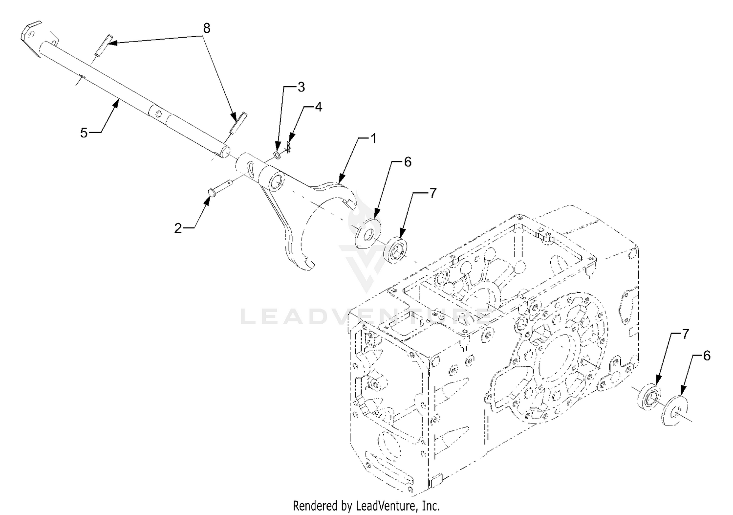 Differential Lock Fork Group