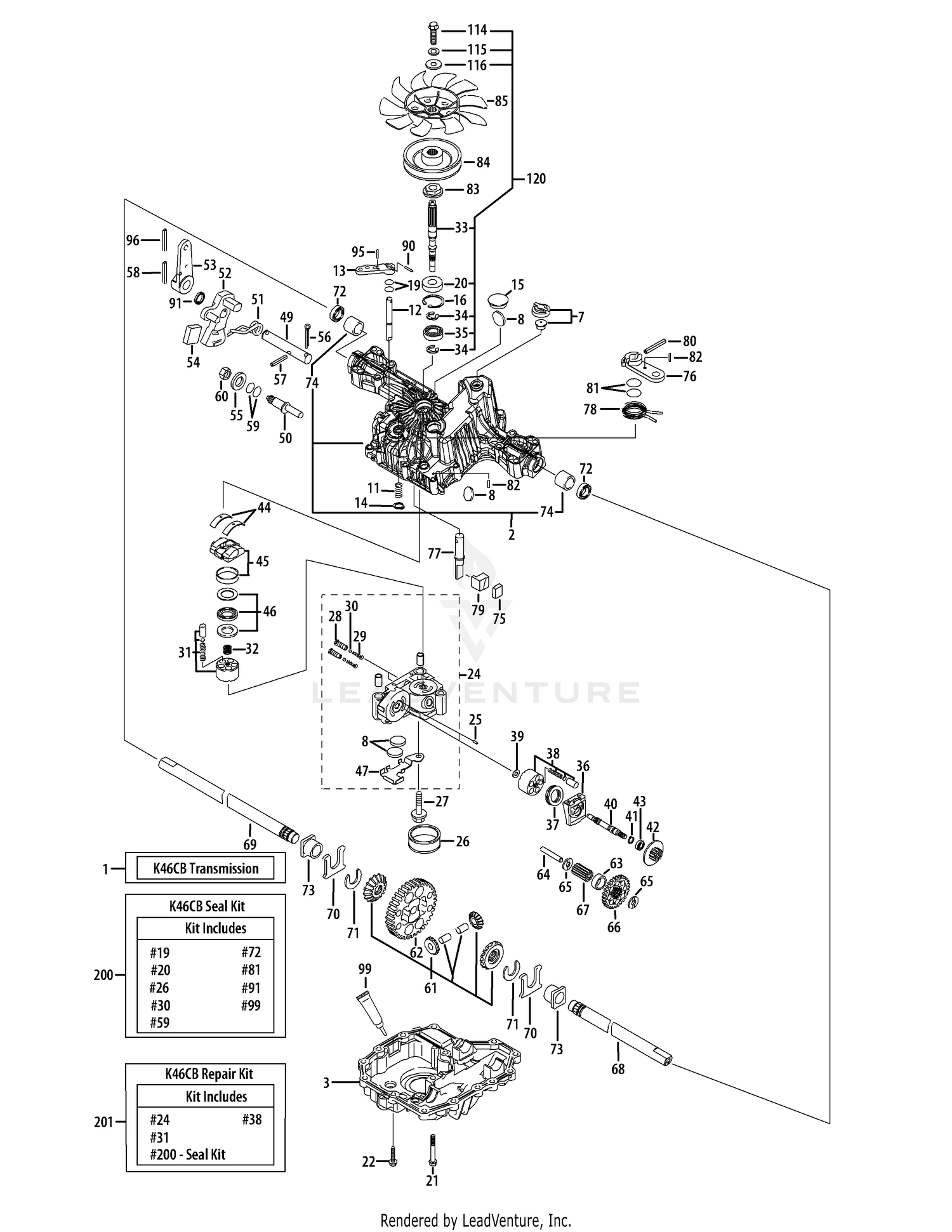 Troy bilt hydrostatic outlet transmission