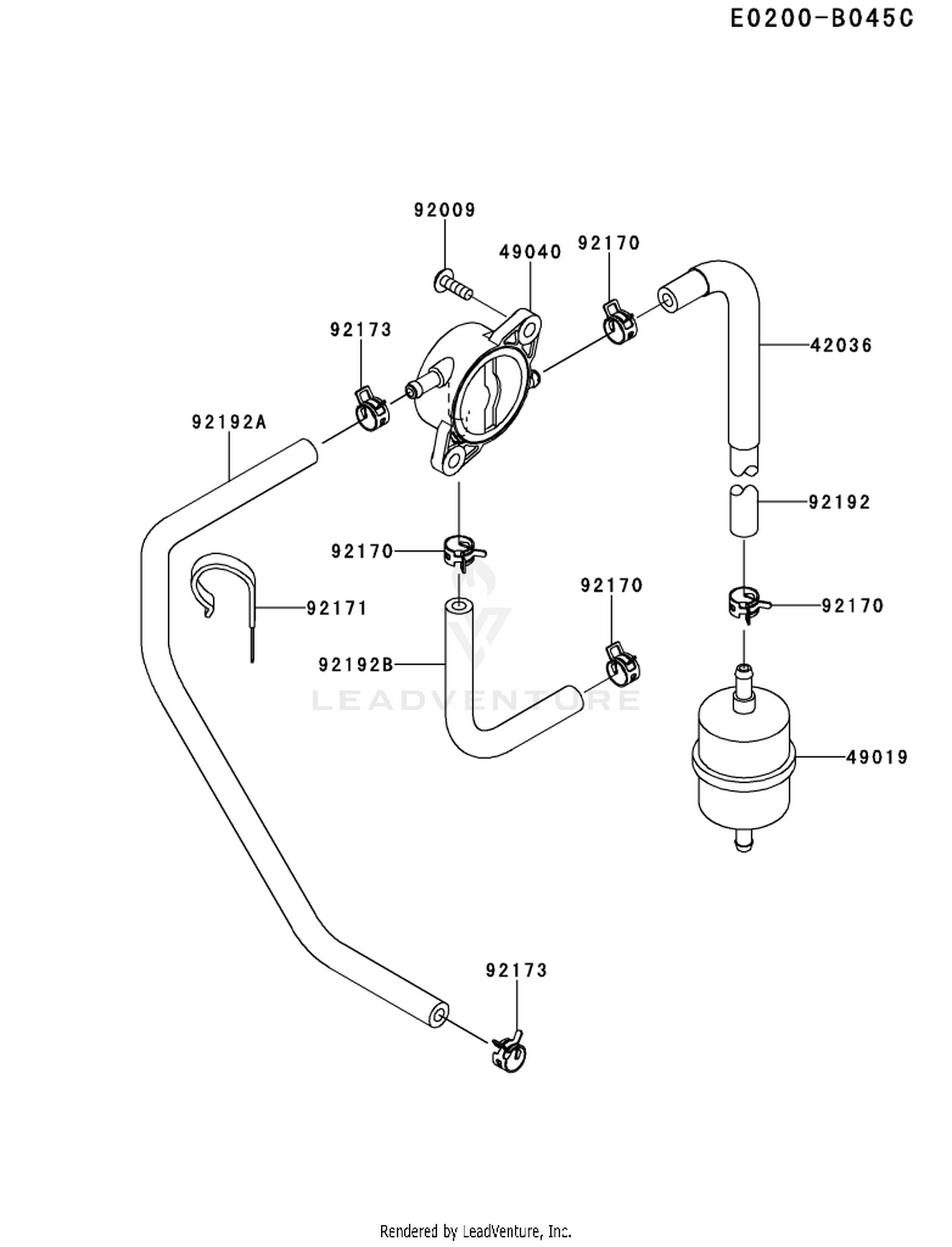 FR691V-ES17 FUEL TANK & FUEL VALVE