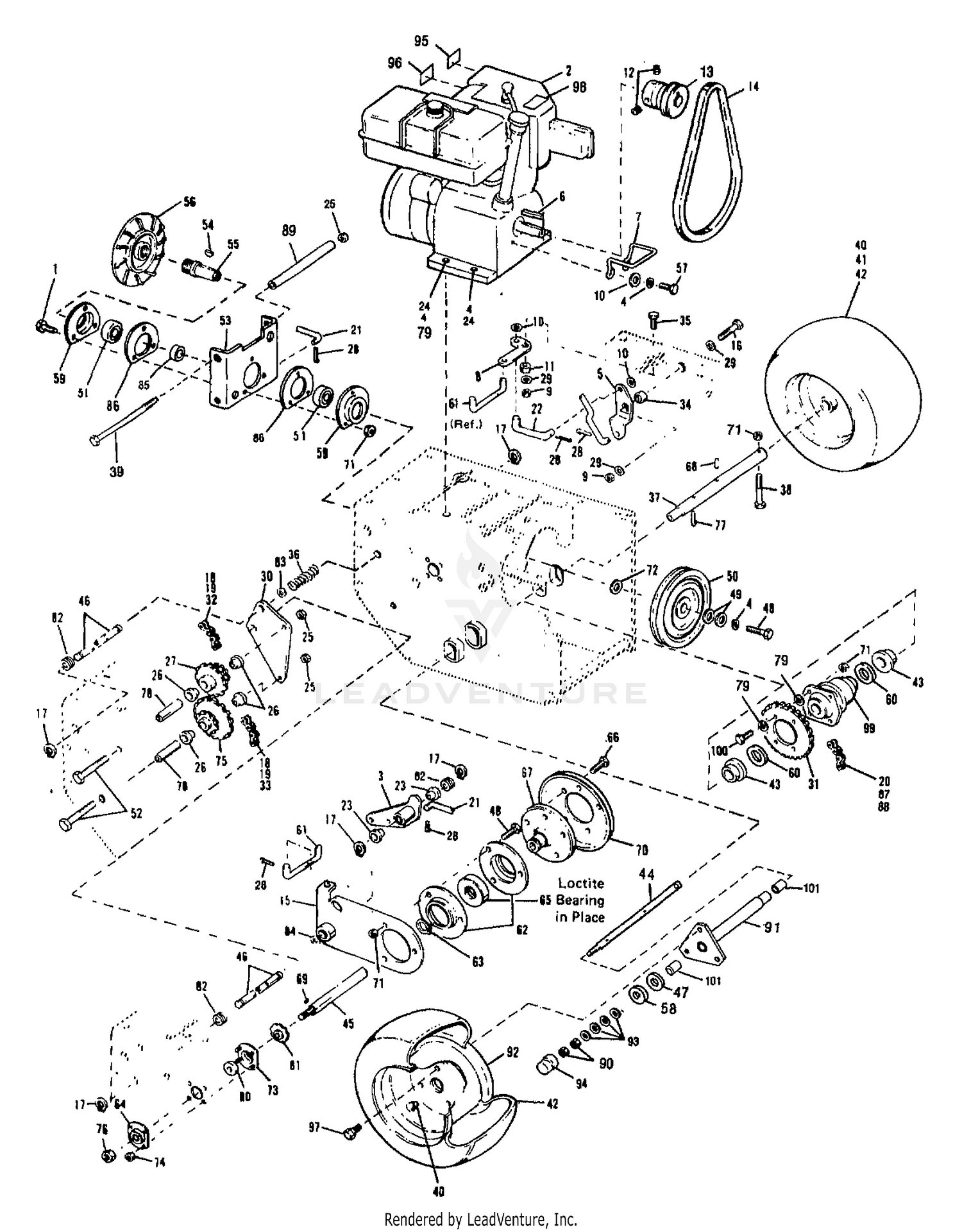 ENGINE & DRIVE ASSEMBLY