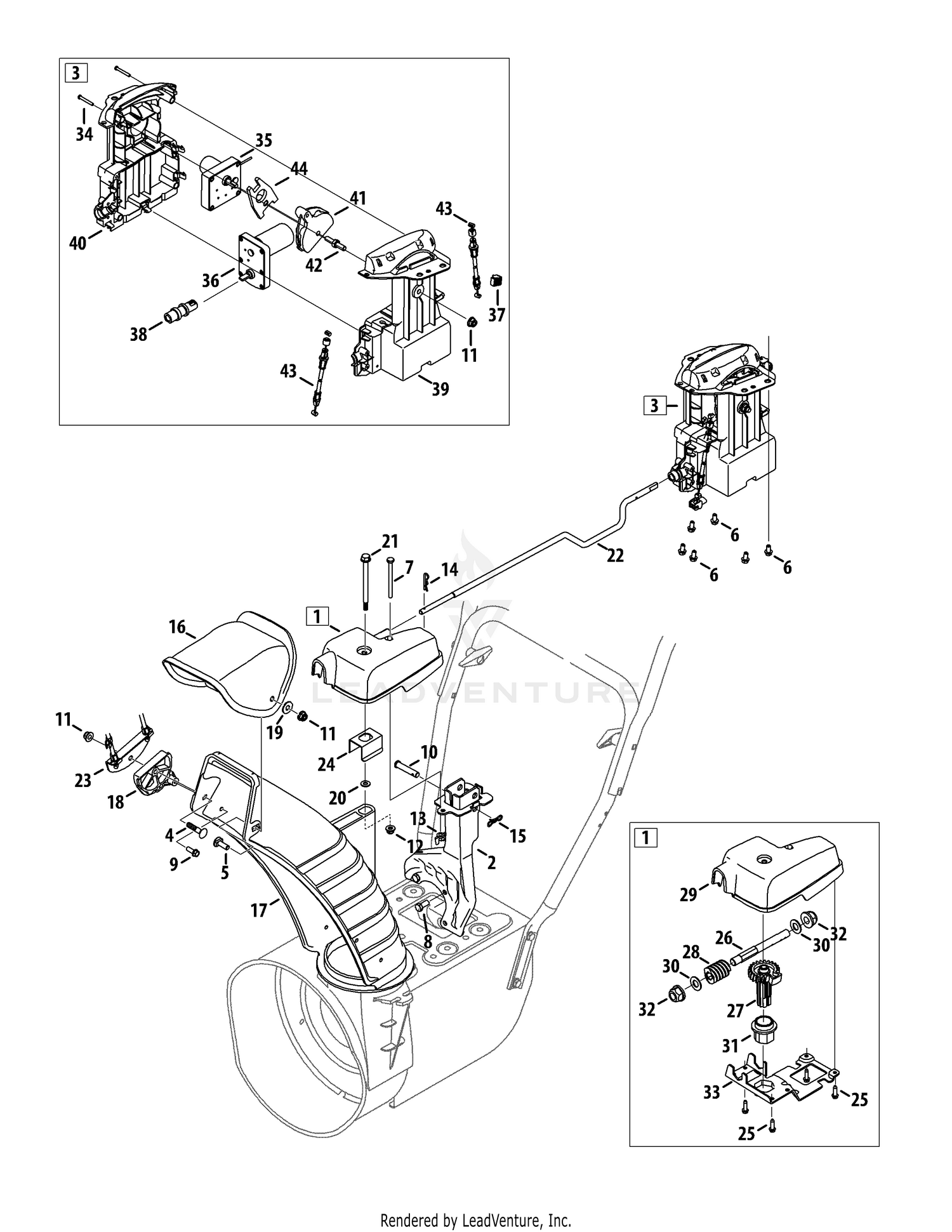 Chute Control 4-Way (Electric)