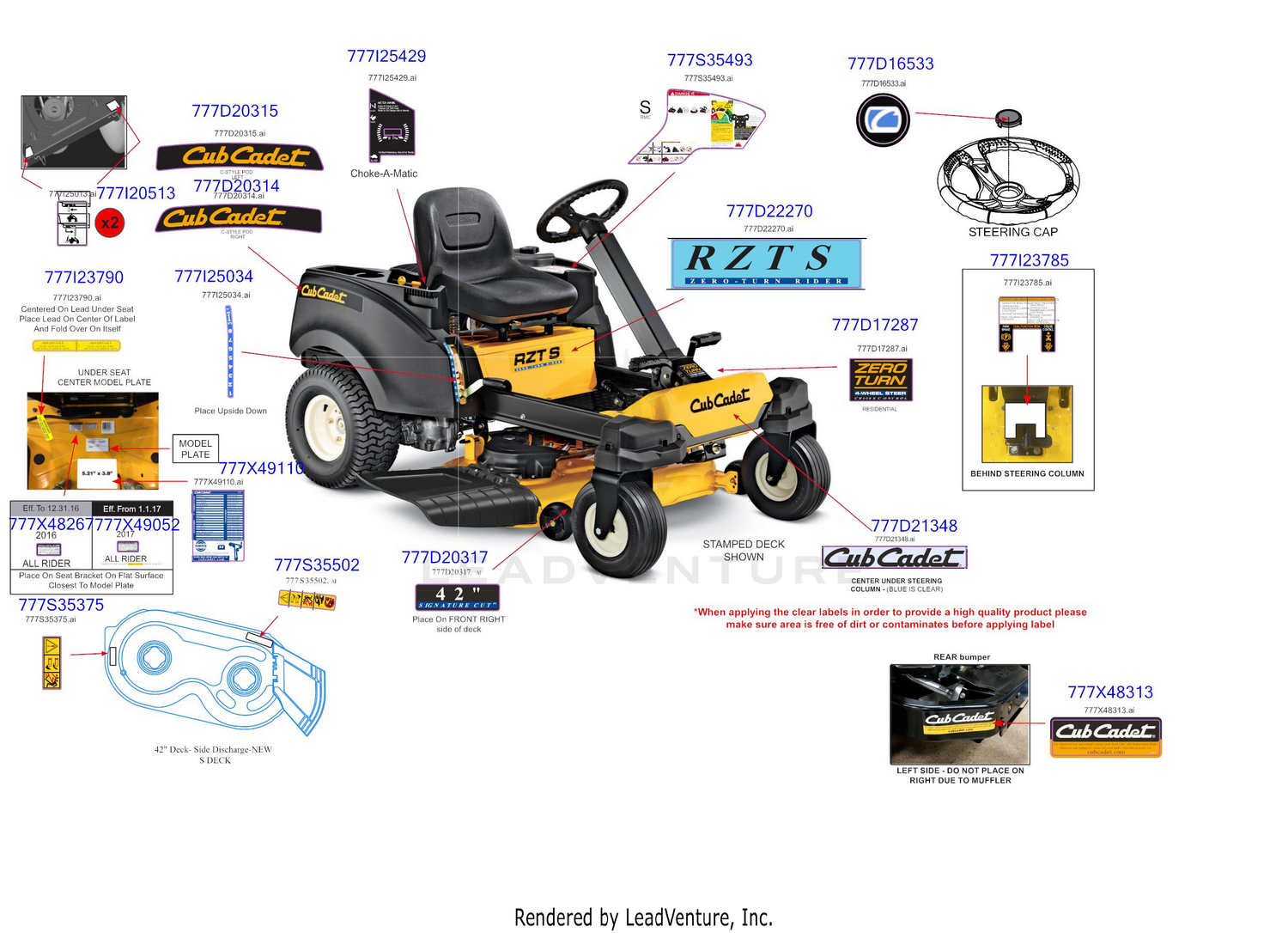 Rzt s42 best sale cub cadet