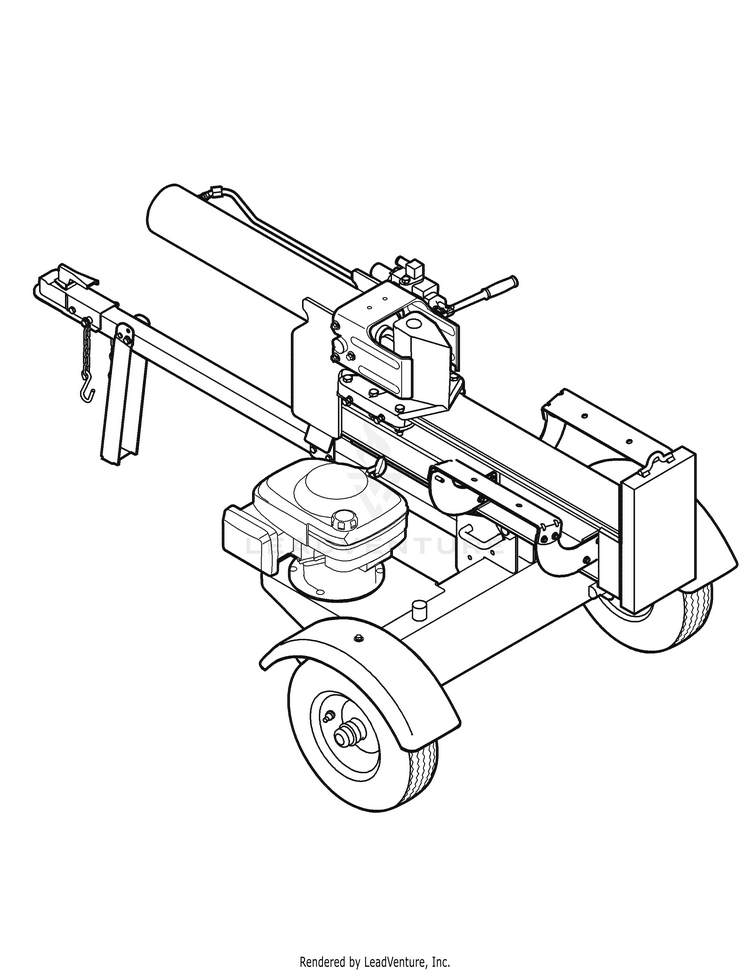 Yard machine 26 ton log online splitter