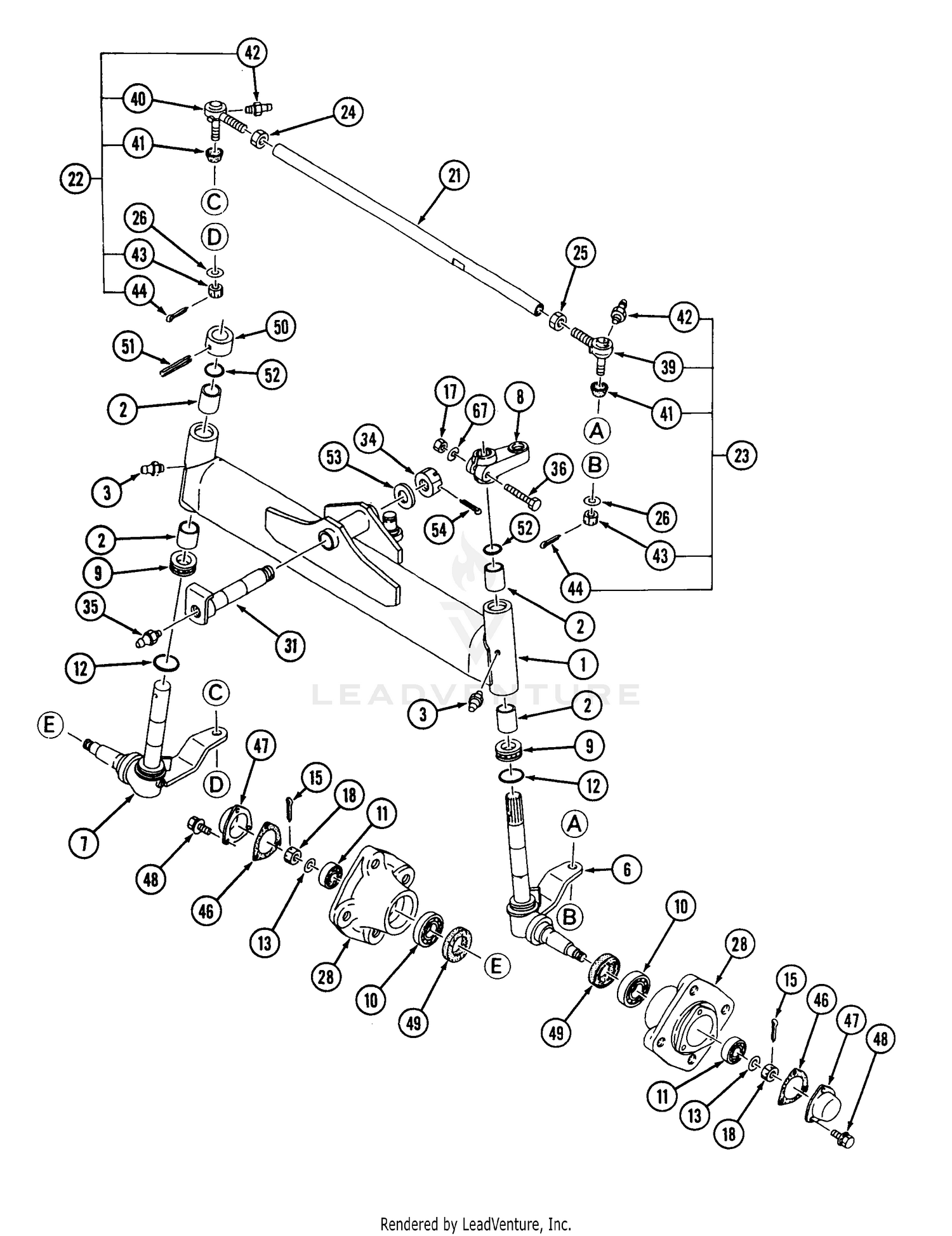 Front Axle - 2WD
