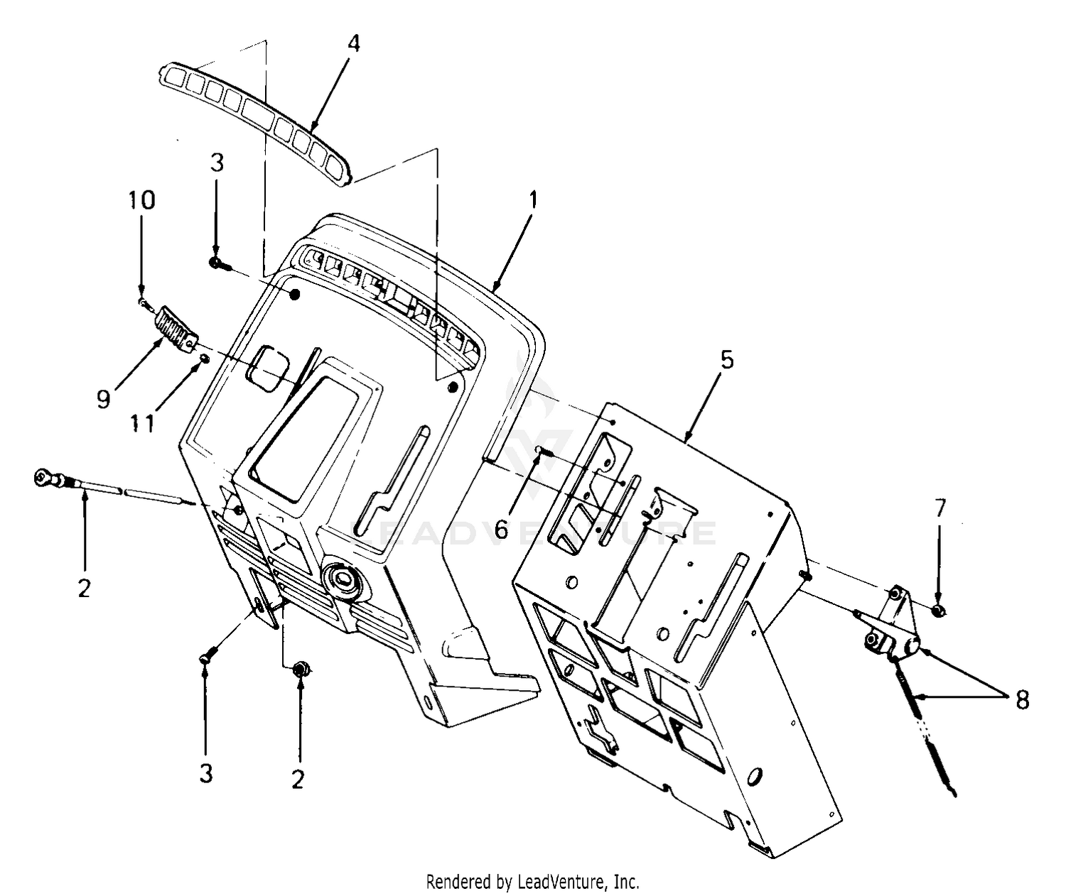 Pedestal, Instrument Panel And Engine Controls