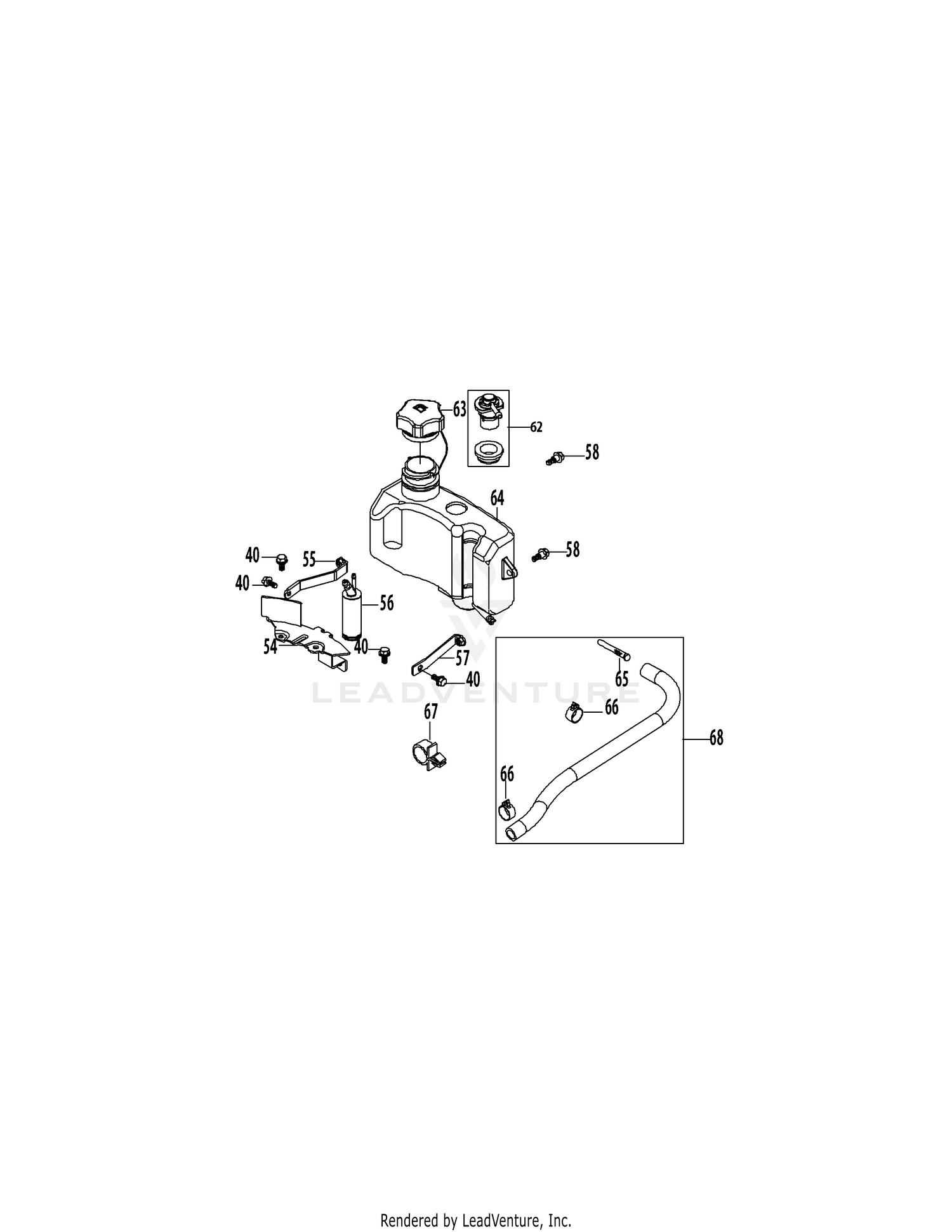 5P70ML Fuel Tank & Mounting