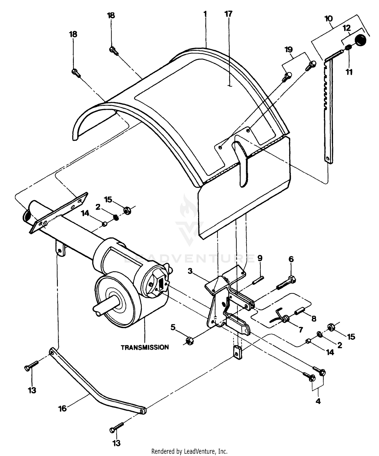 Hood, Bracket & Depth Regulator