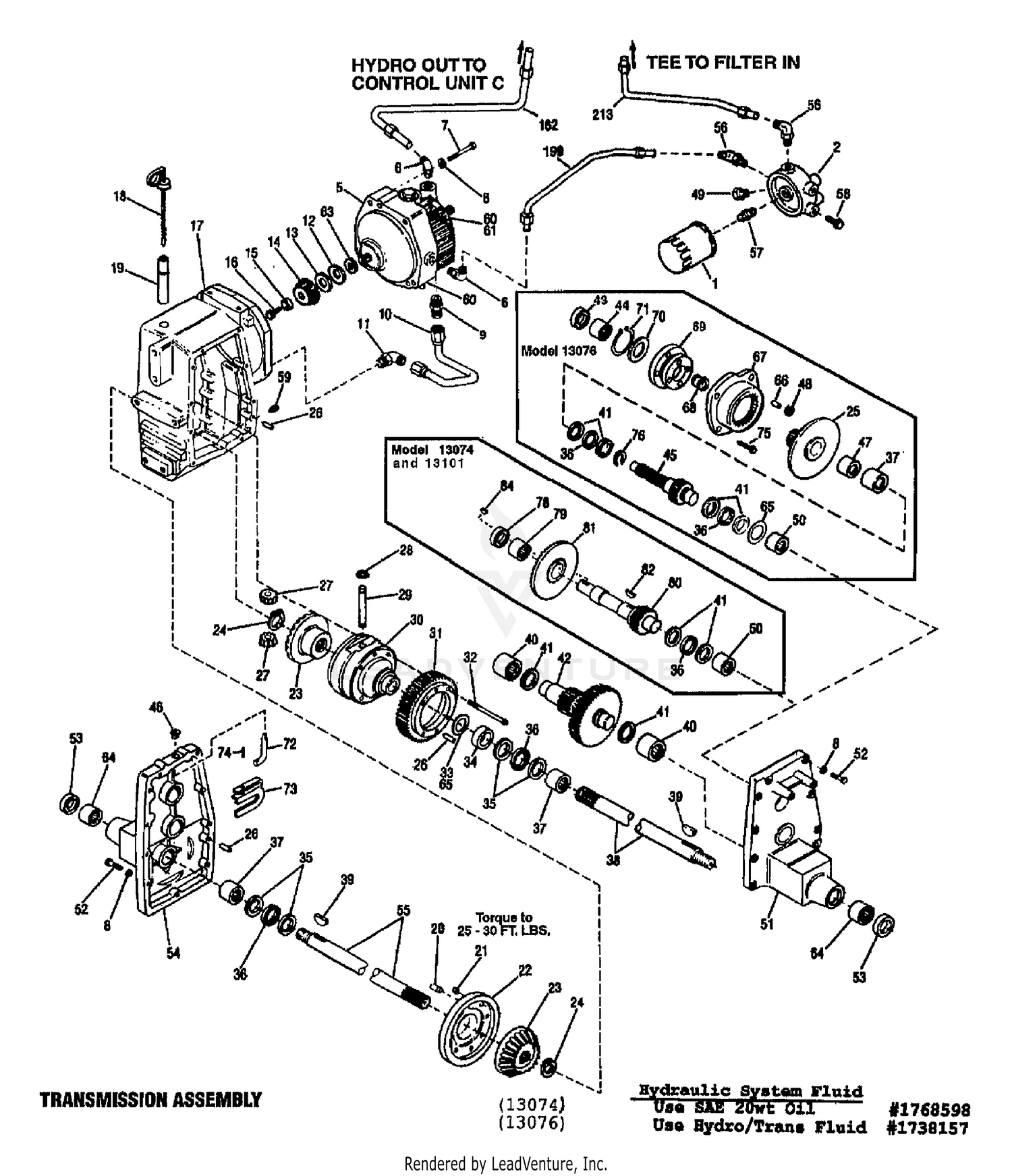 HYDRO & TRANSAXLE ASSEMBLY