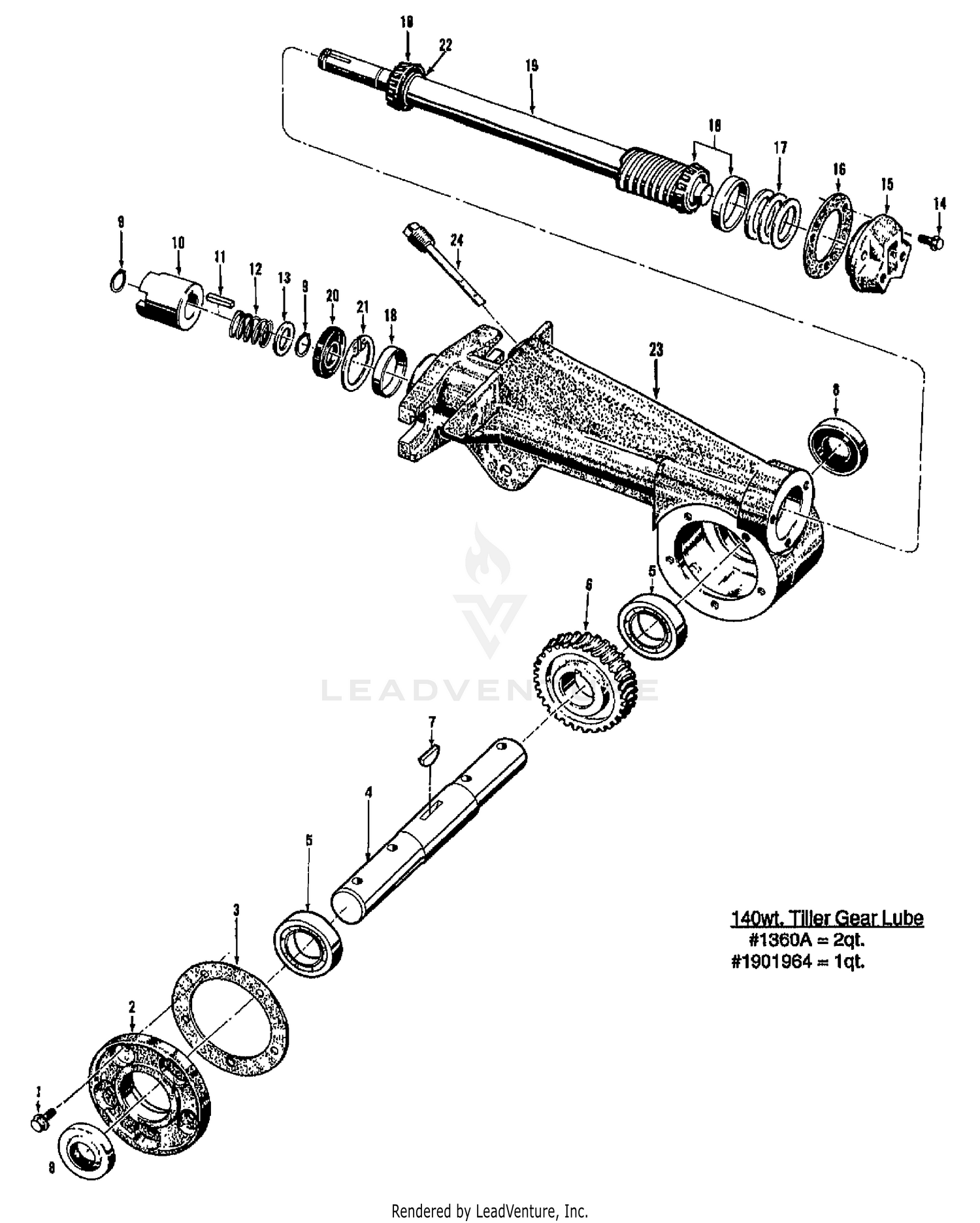 TILLER ATTACHMENT TRANSMISSION ASSEMBLIES