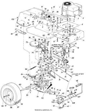 Lawnflite Mdl 620 Lawn Tractor | Partswarehouse