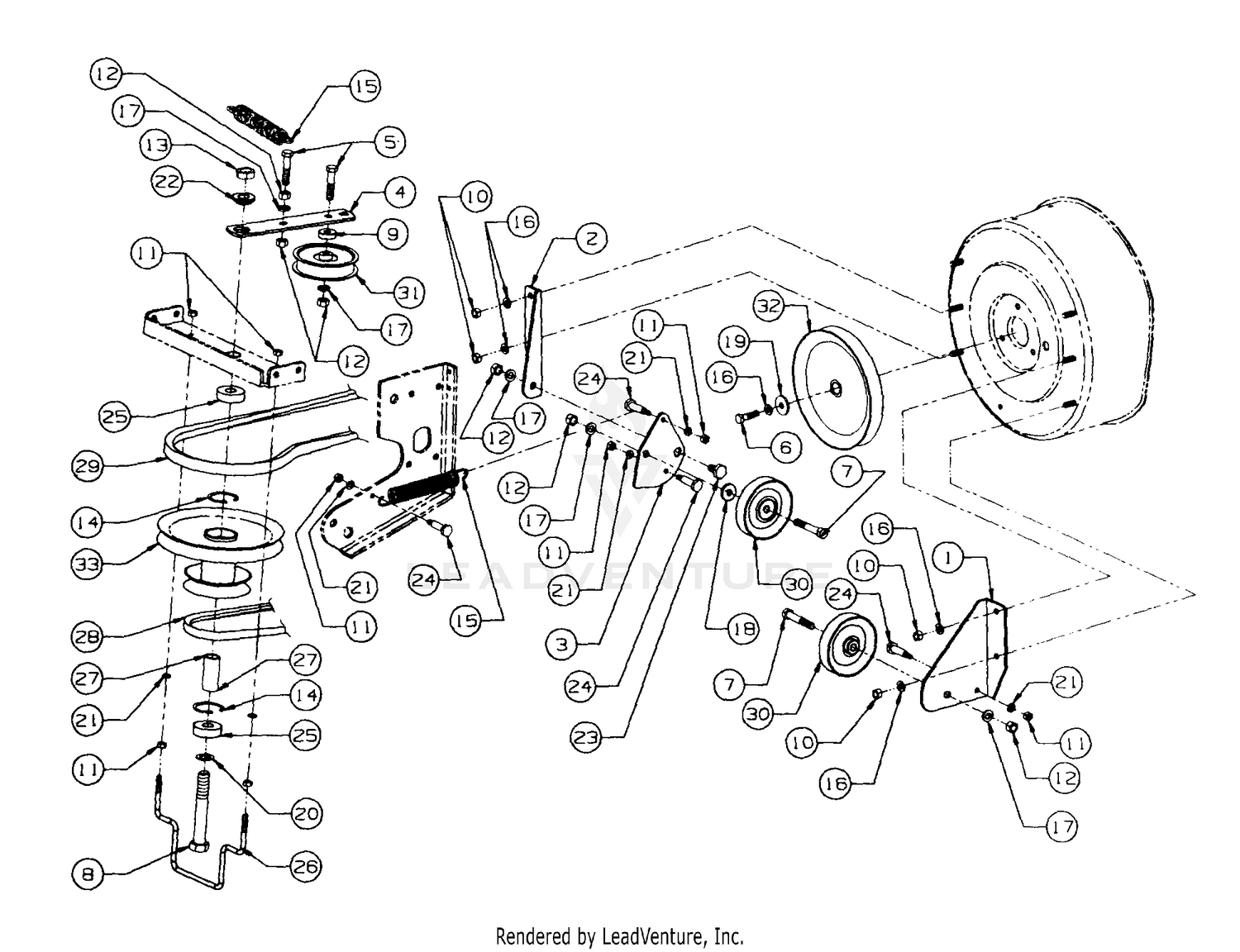 Cub cadet drive clearance pulley