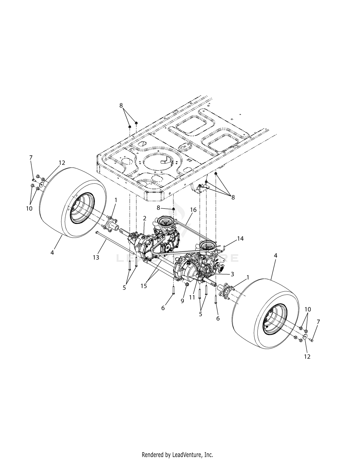 Hydro Transmissions & Rear Wheels