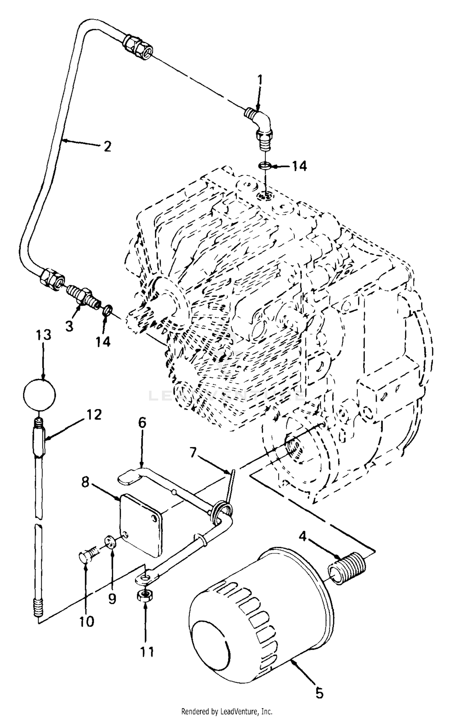 Trans. Dump Valve Linkage, Filter And Pickup Line