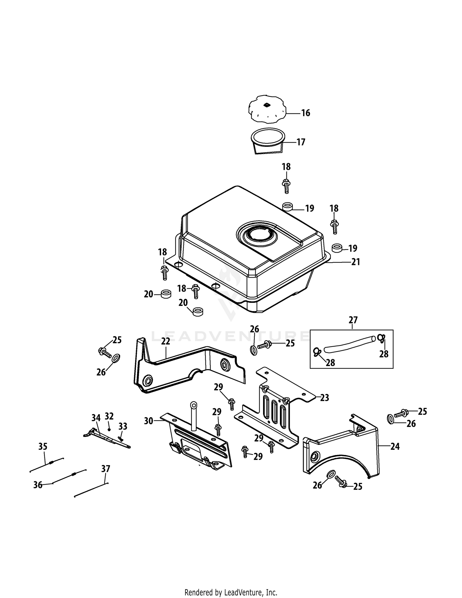 483-SUB Fuel Tank & Mounting
