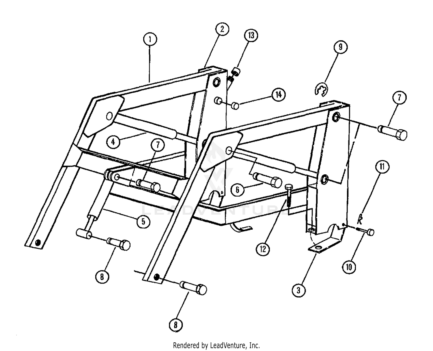 LOADER BOOM AND SUBFRAME