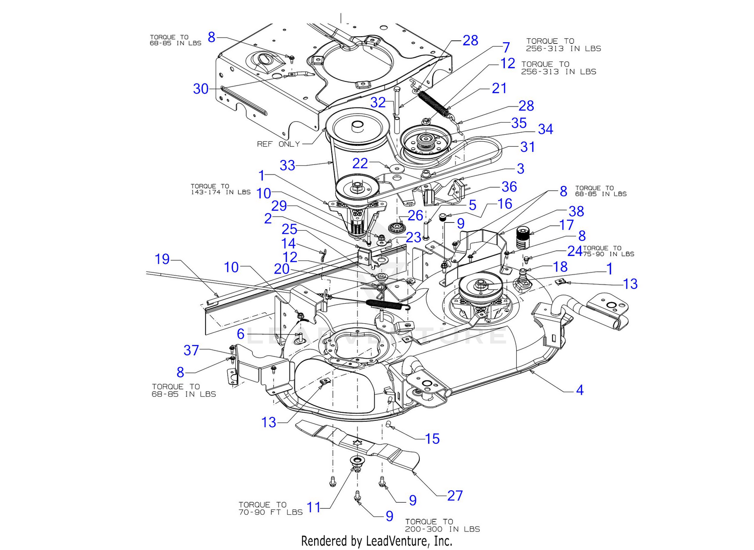 Cub Cadet CC 600 12ACW62R710 2017 Deck