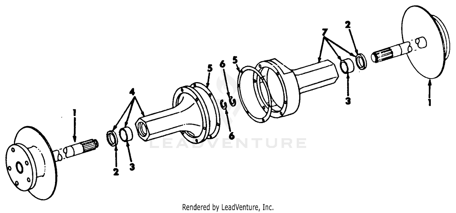 Rear Axle Carrier-SN 719999 & Below