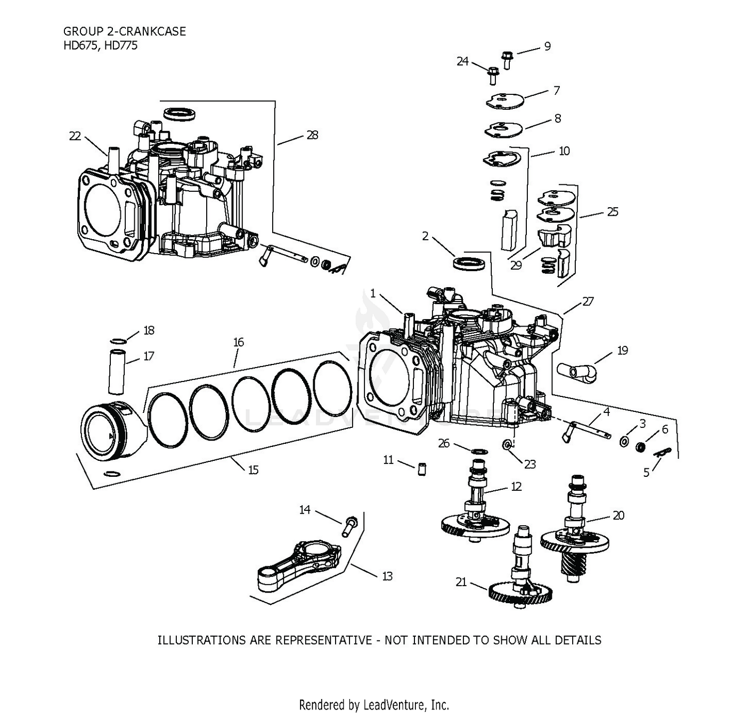 HD775-3114 CrankCase