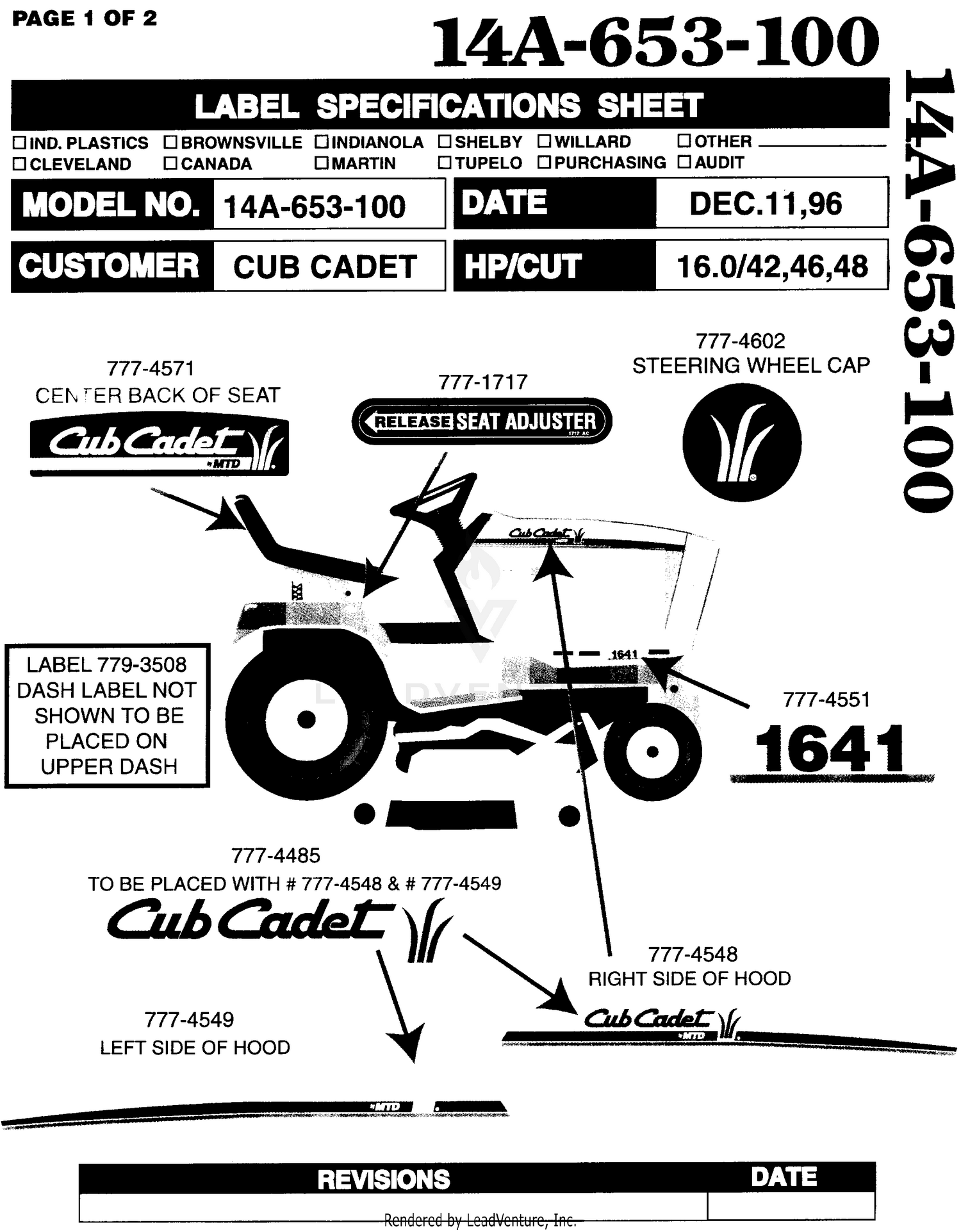 Assembly diagram