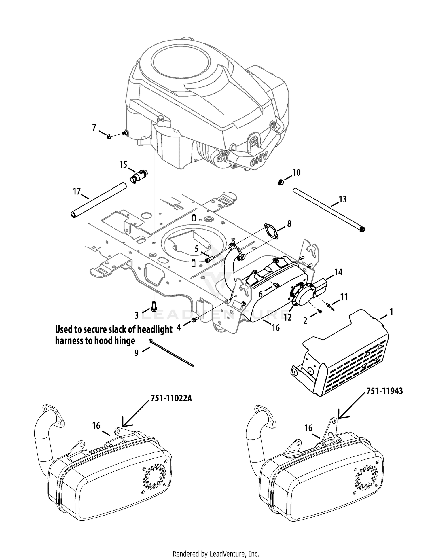 Cub Cadet LTX1042 Tractor 2010 13AX91AS010 2010 13WX91AS010