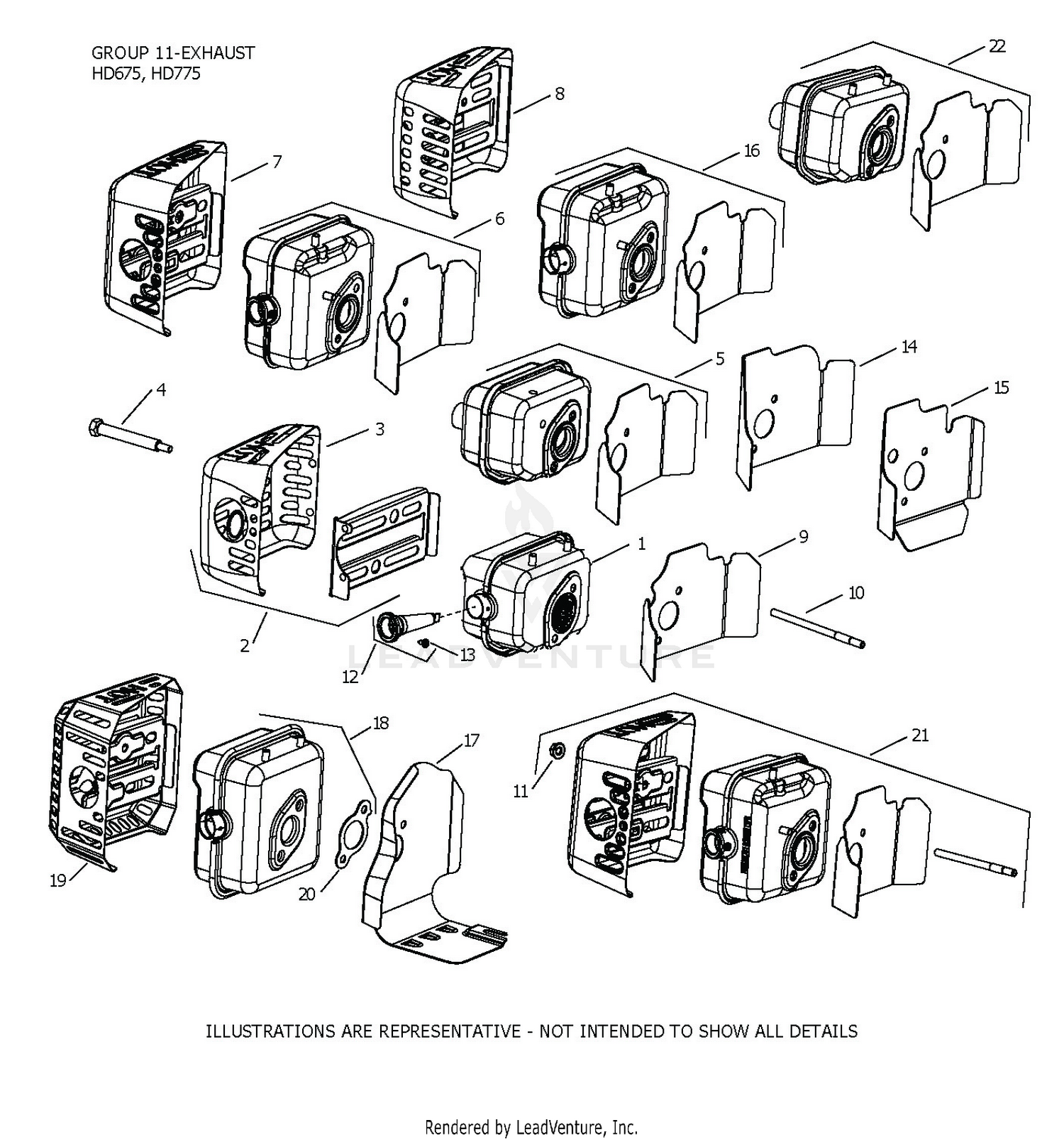 HD775-3115 Exhaust
