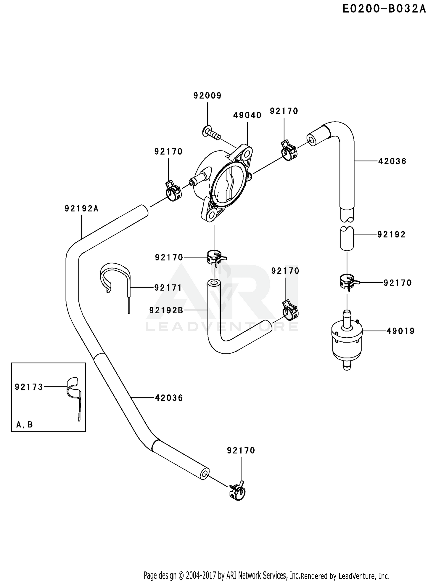 FR730V-ES05 FUEL TANK & VALVE