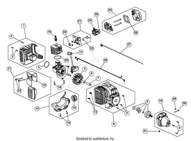 Craftsman by MTD 41BDZ12G799 (316.711471) Gas String Trimmer ...