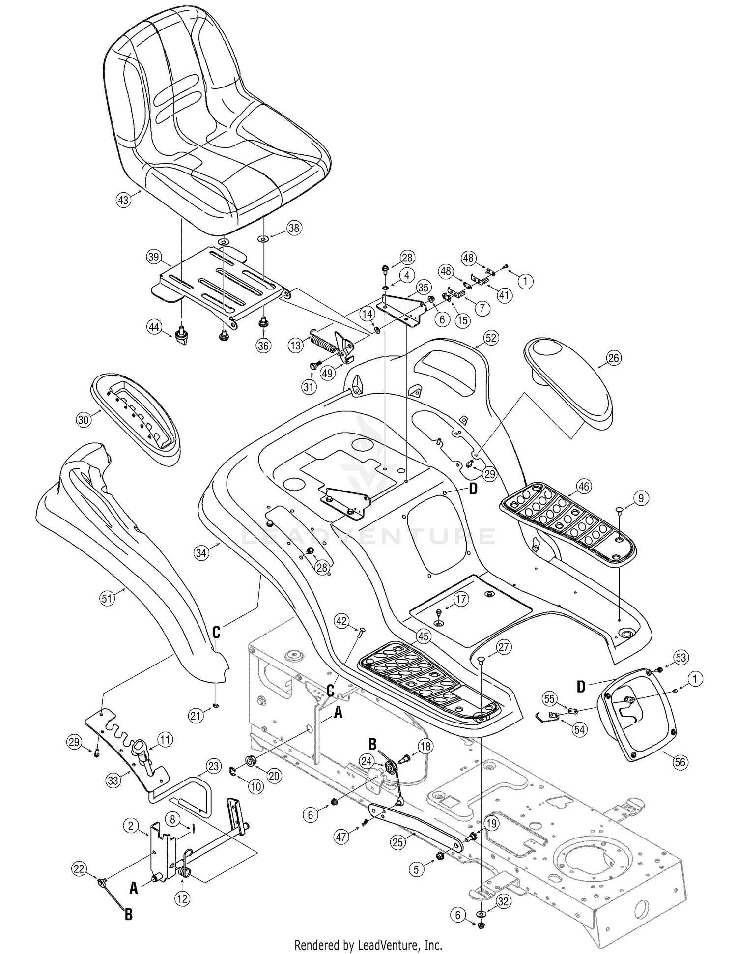 Seat, Deck Lift