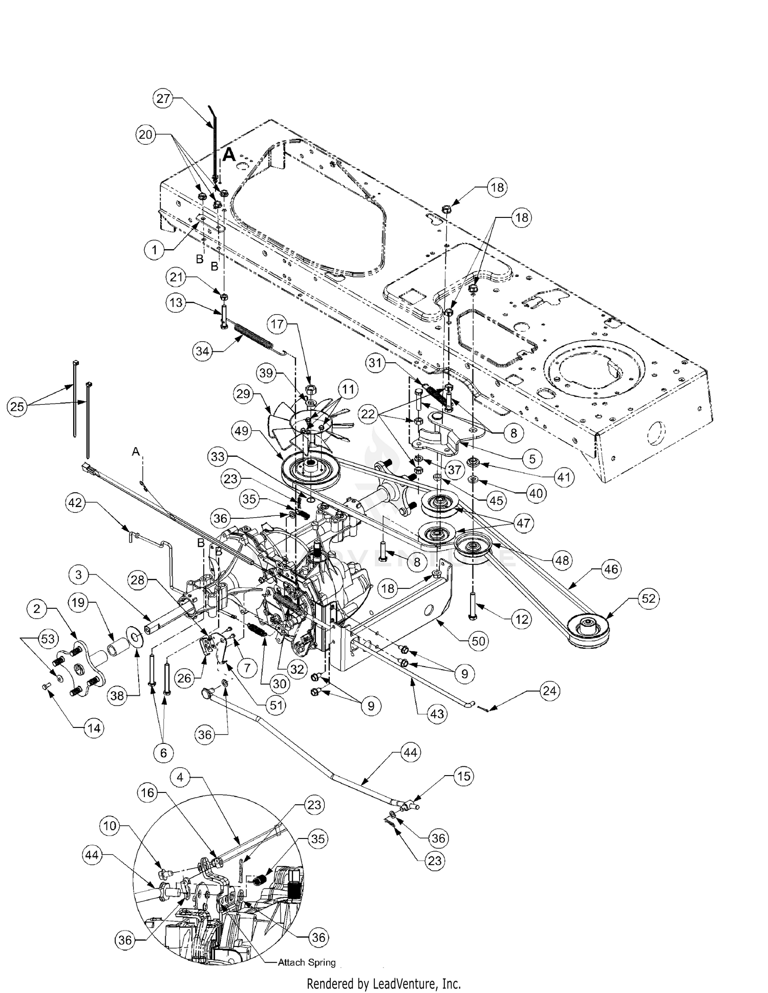 Cub cadet 2025 lt1022 drive belt