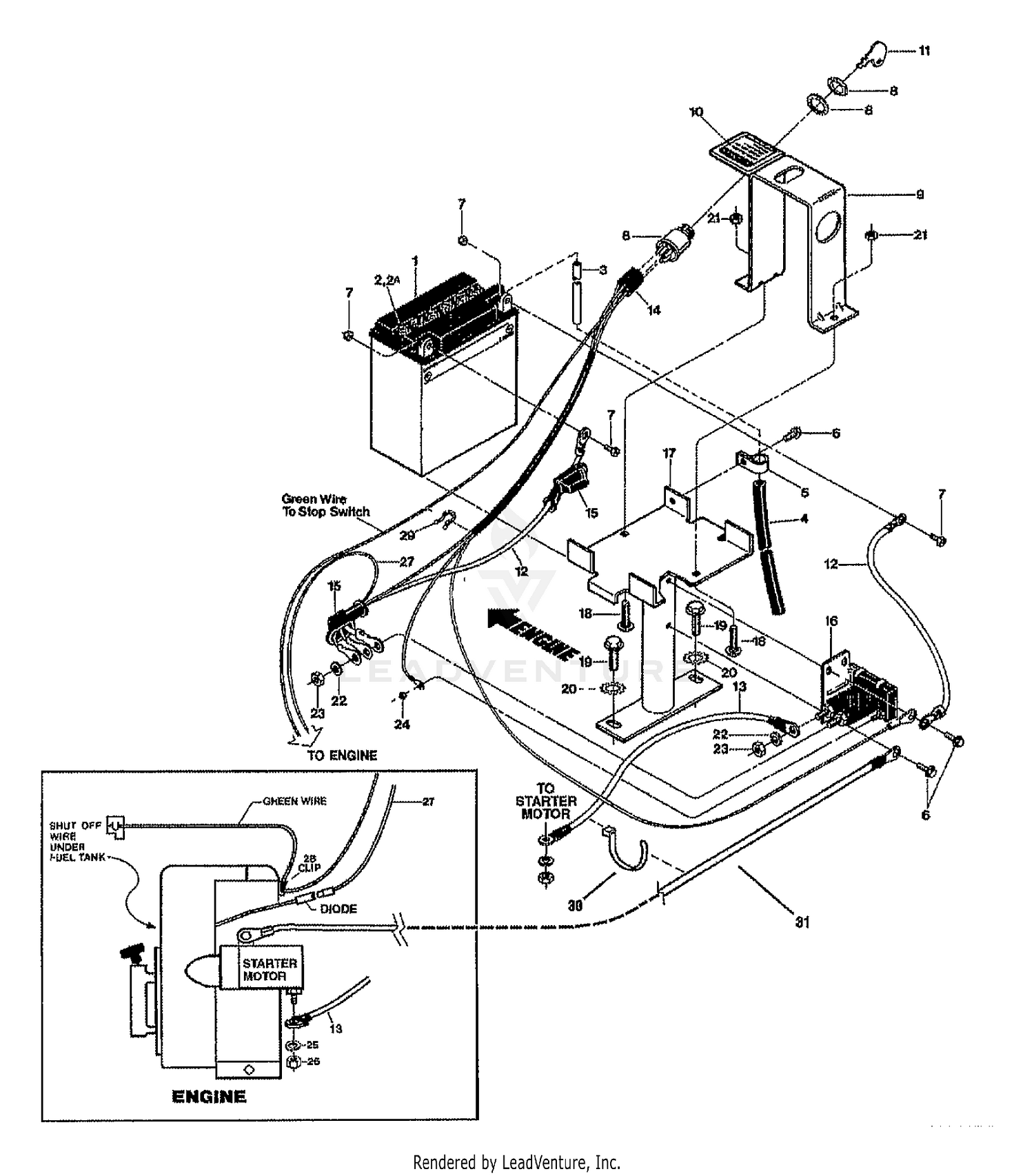 ELECTRIC START ASSEMBLY