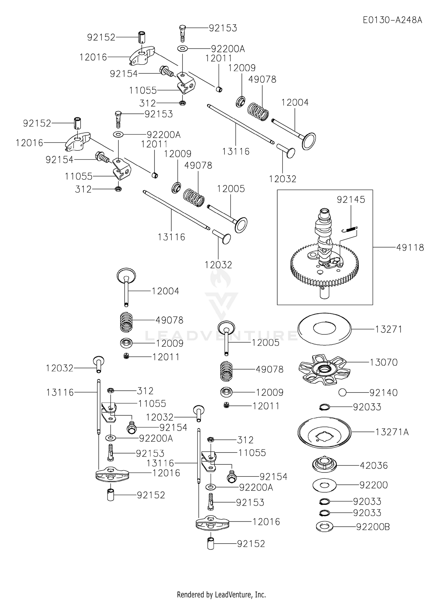 FX691V-BS32 VALVE & CAMSHAFT