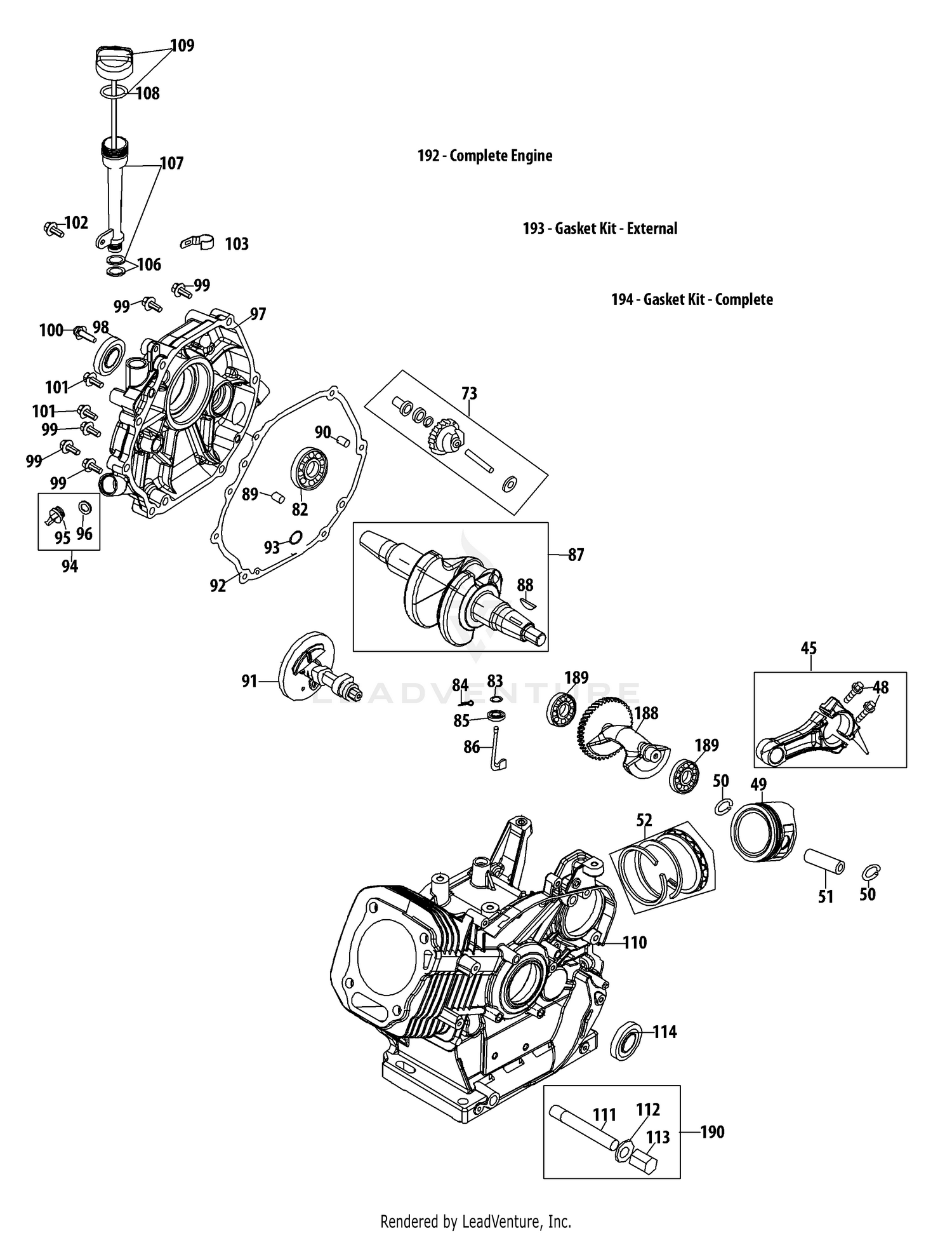 490-WU Crankcase
