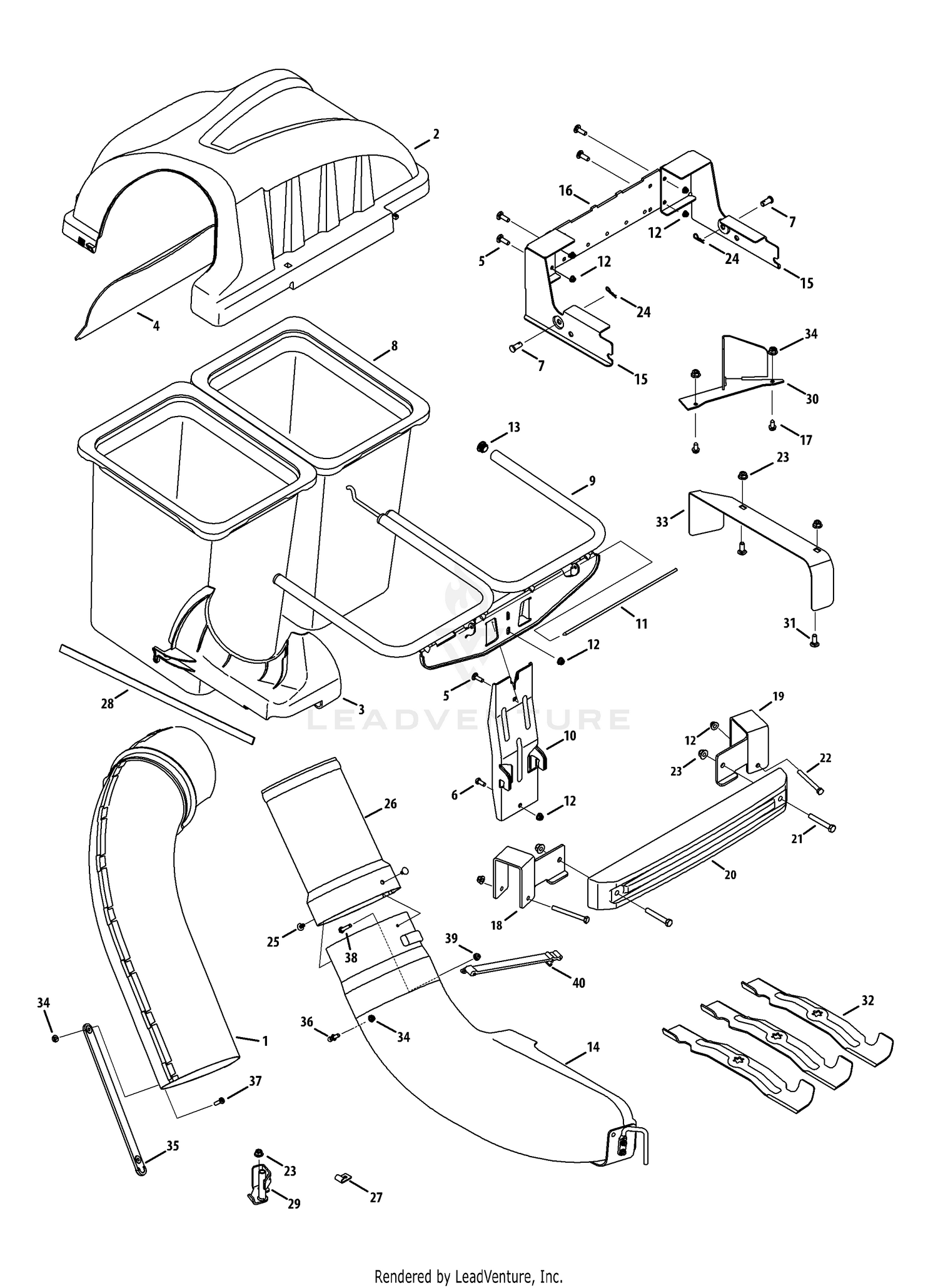 Cub cadet rzt 50 best sale bagger attachment