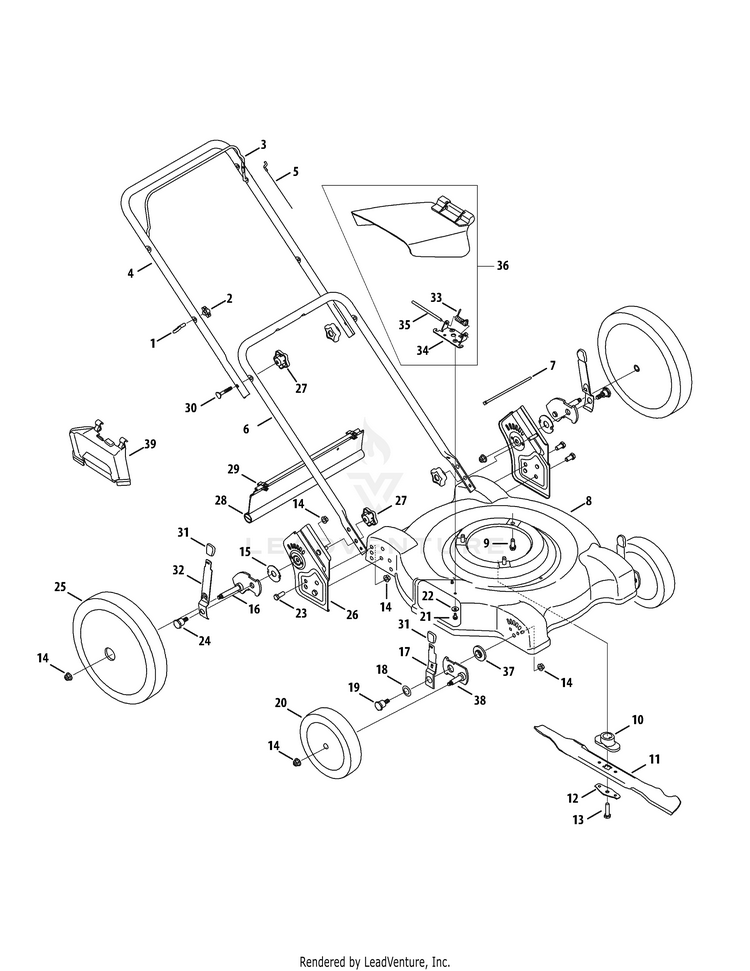 Mtd Gold 11a-50jc006 (2010) Push Walk Behind Mowers