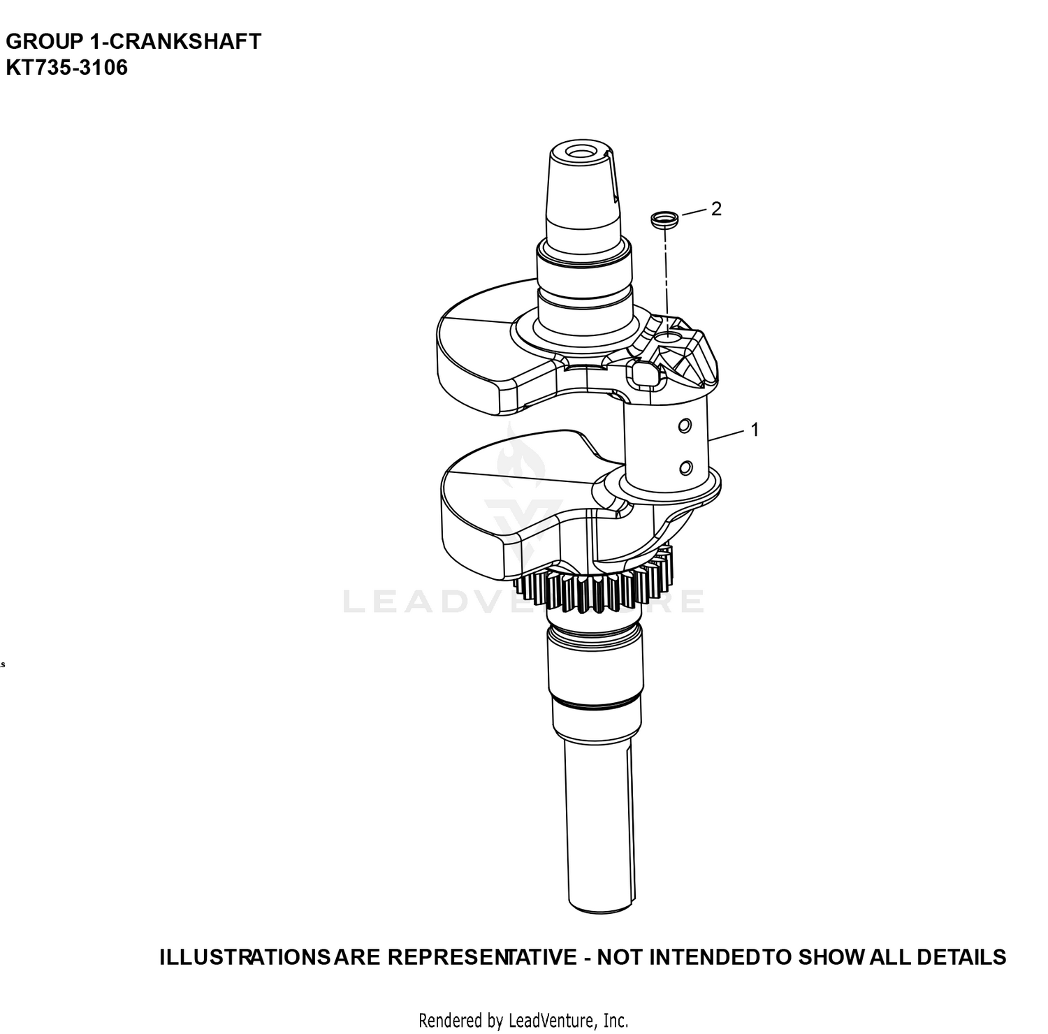 KT735-3106 CrankShaft