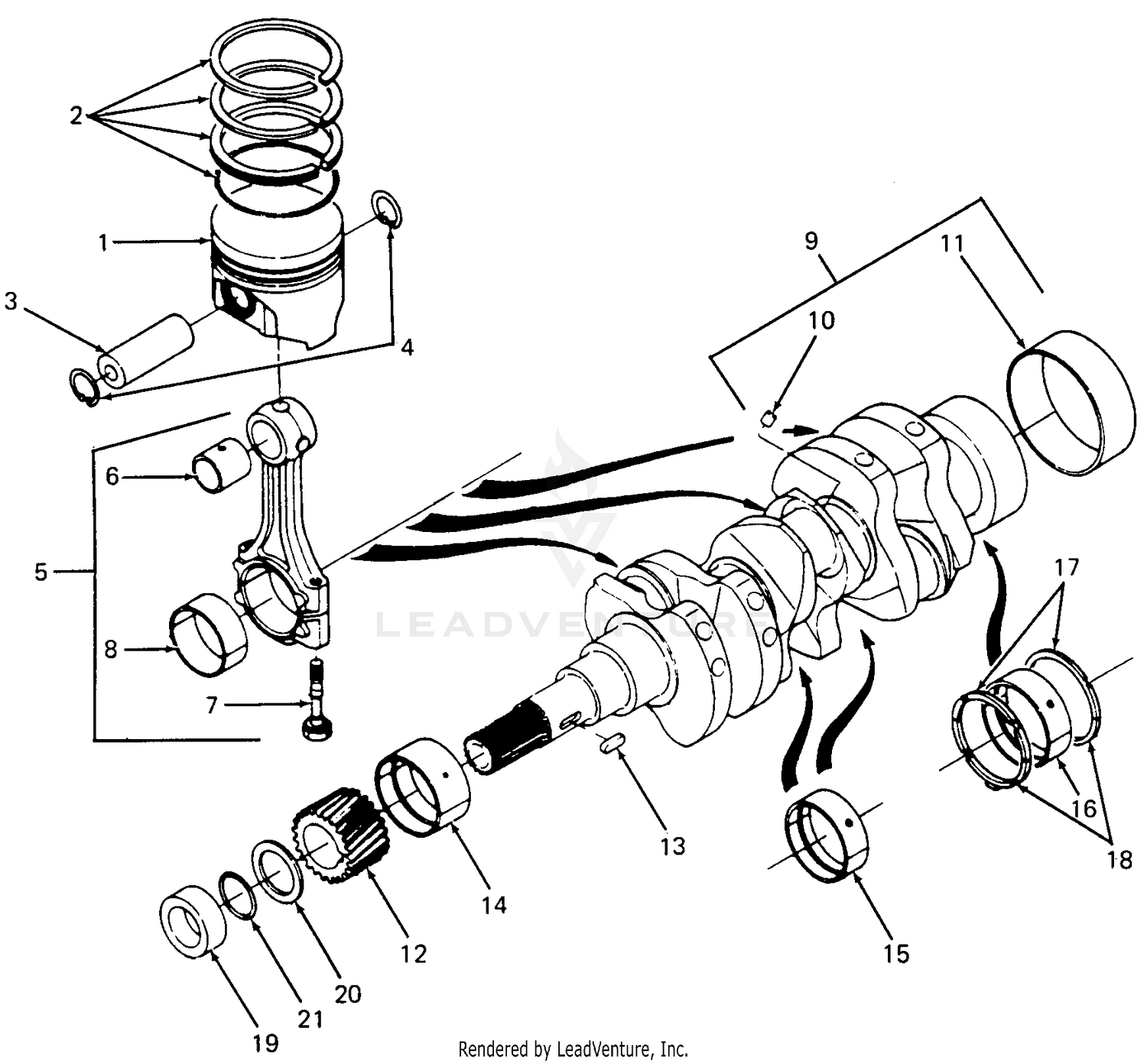 Crankshaft, Pistons & Rings