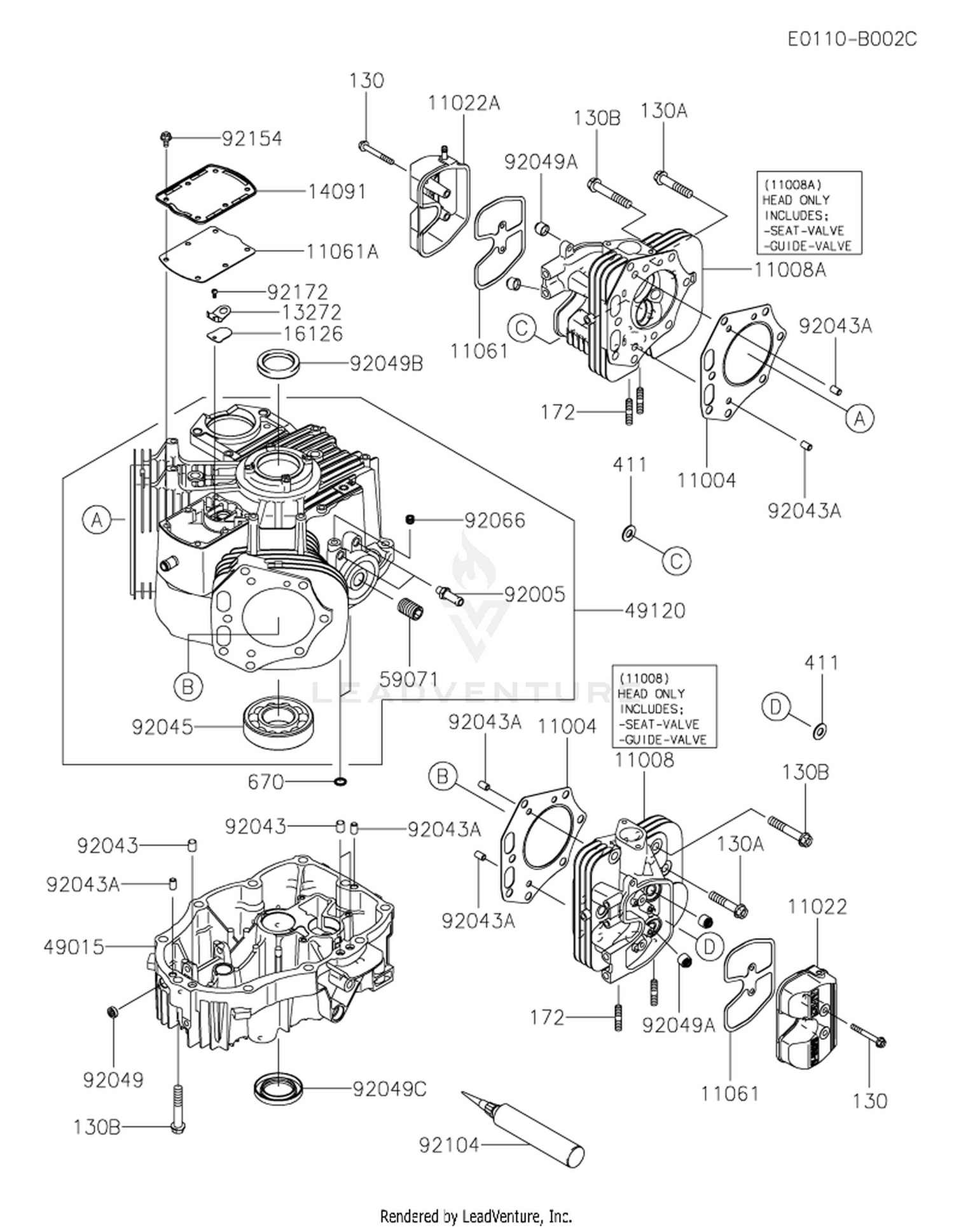 FX801V-ES15 CYLINDER & CRANKCASE