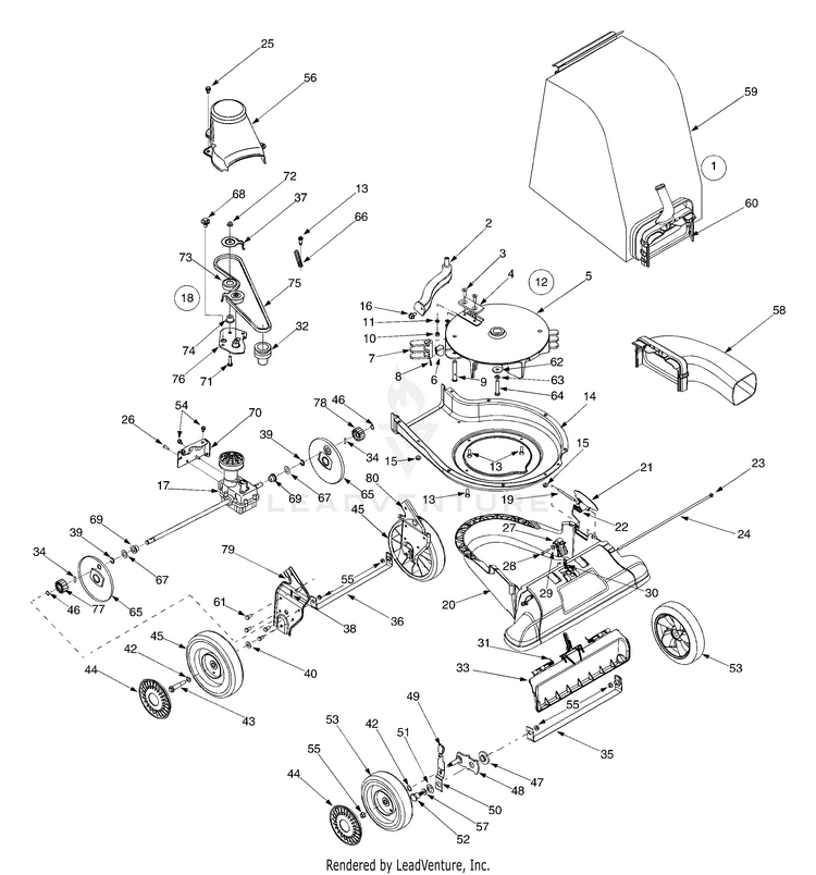 Craftsman By Mtd 24a-070h799 (247.770990) (2005) Chipper Shredder 