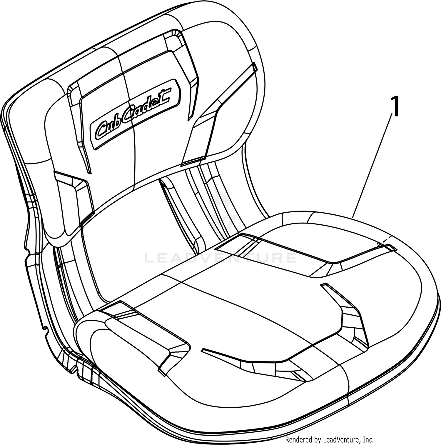 Cub Cadet XT1 LT50 Tractor 13AQA1CQ056 2017 Seat