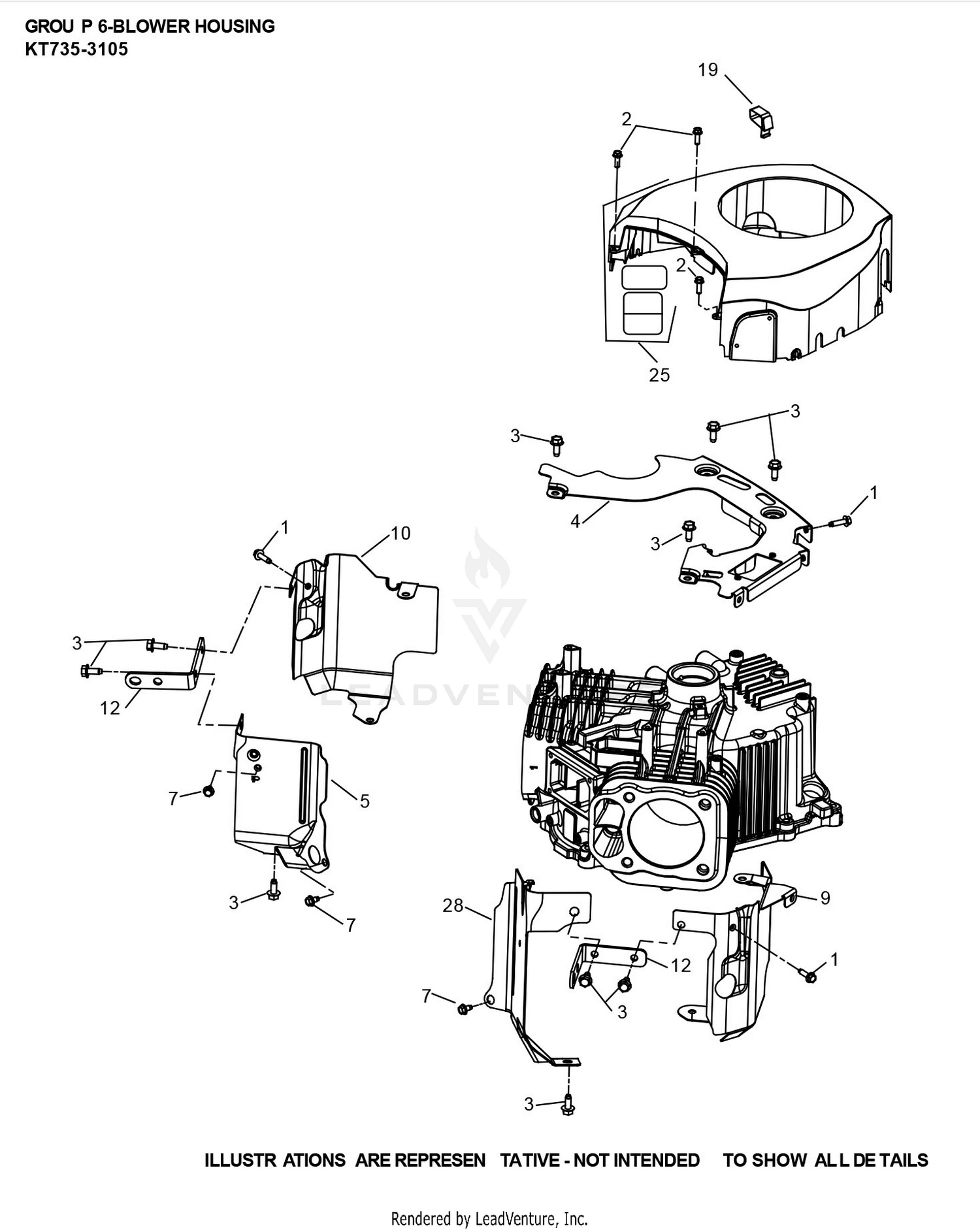 KT735-3105 Blower Housing