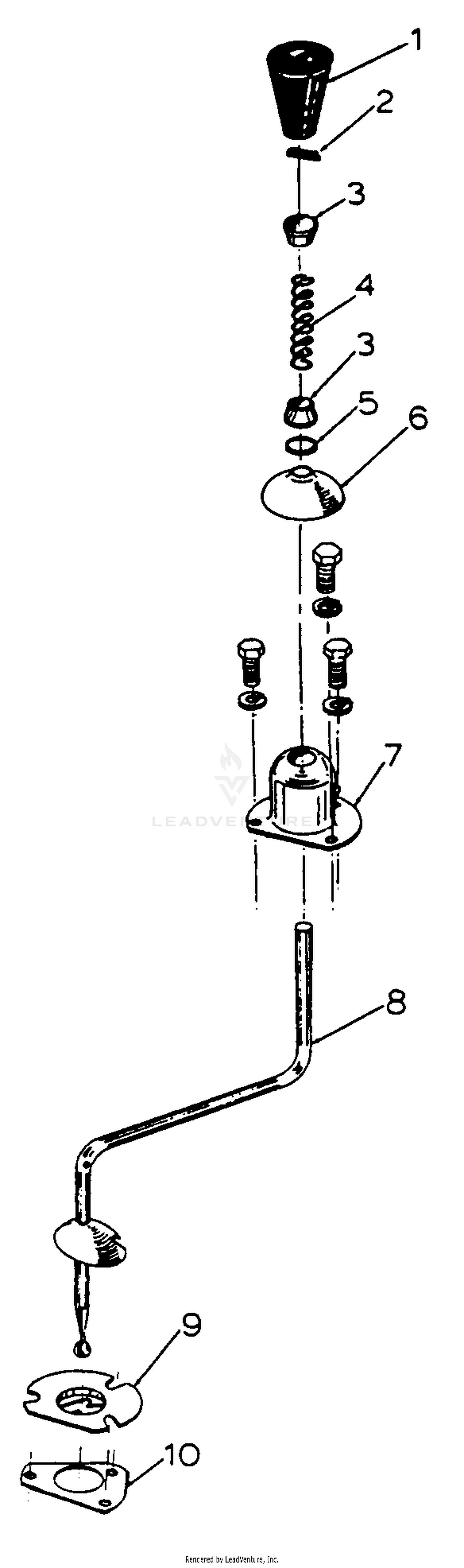 Gear Shift Mechanism-582-SN 720000 & Up
