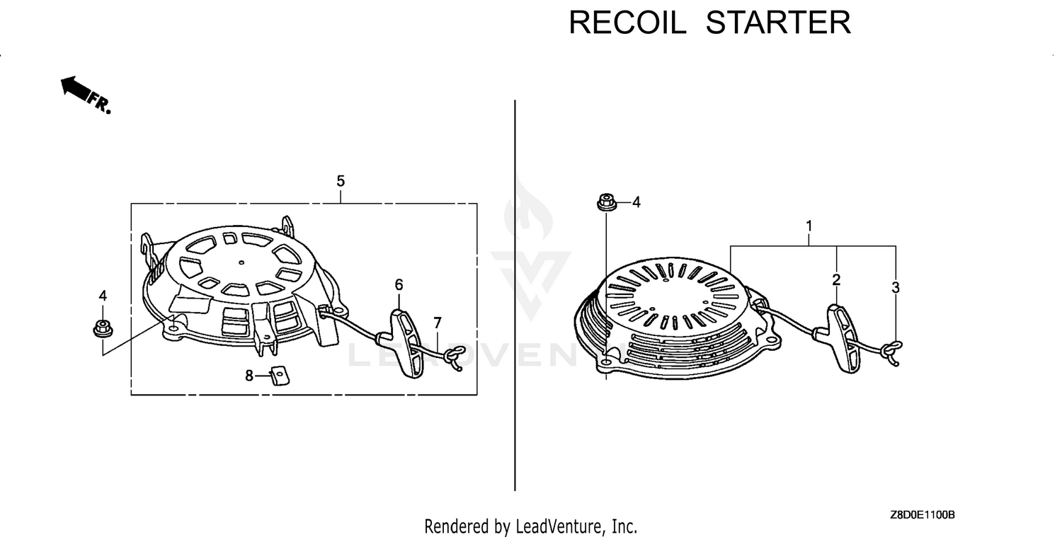 GCV190LA-G5B RECOIL STARTER