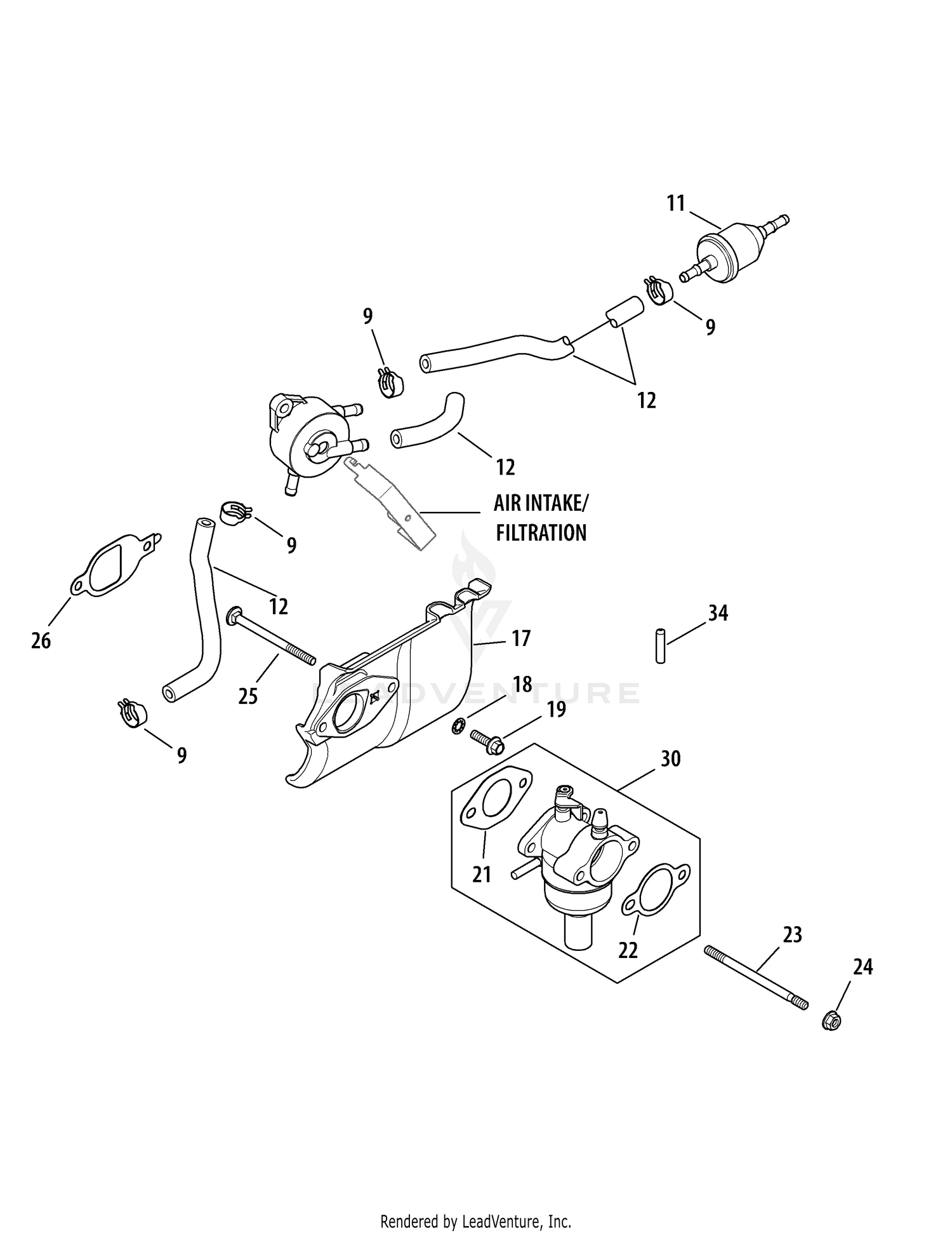 carburetor for cub cadet ltx 1040